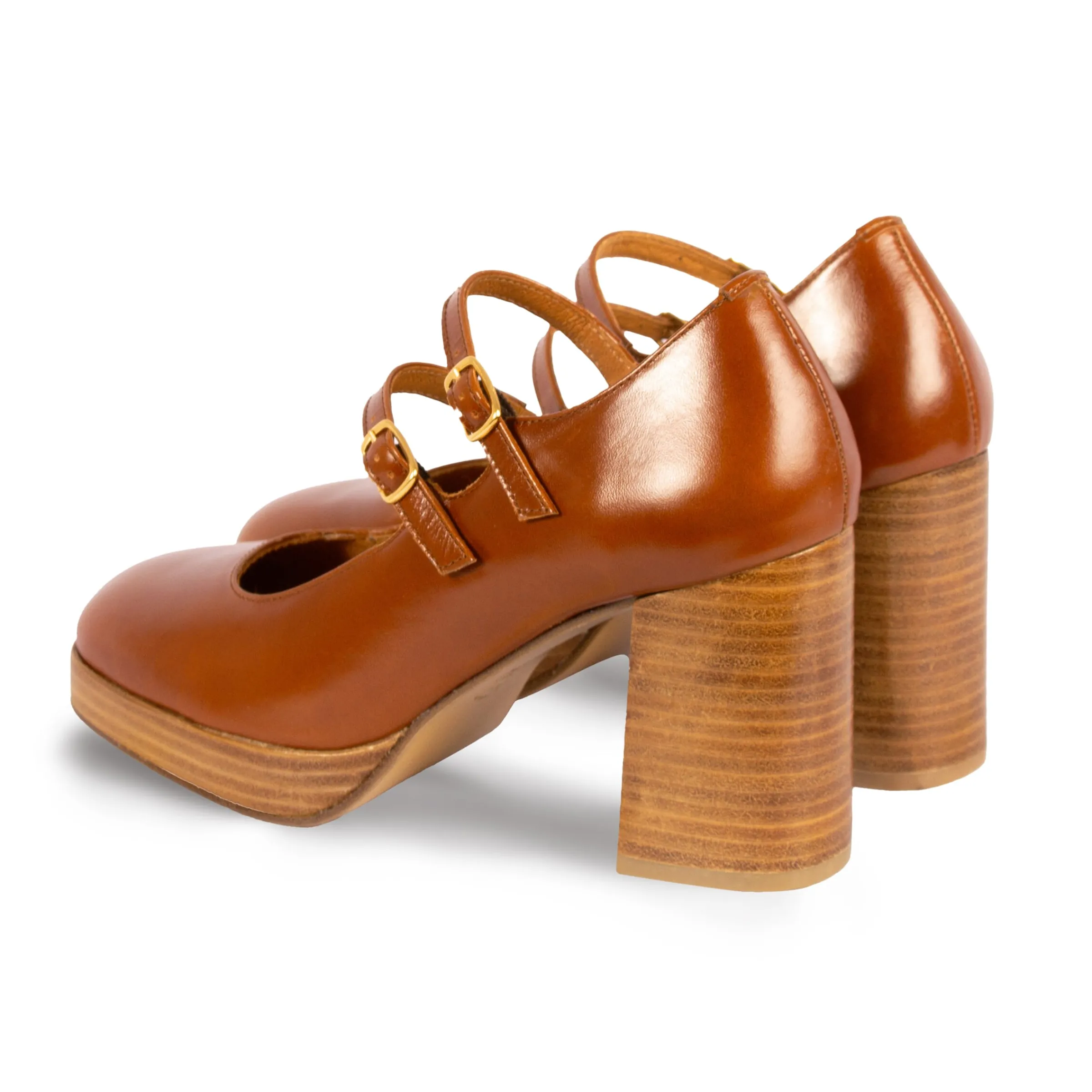 Femme JULES & JENN Escarpins | Ballerines & Babies | Babies plateforme cuir