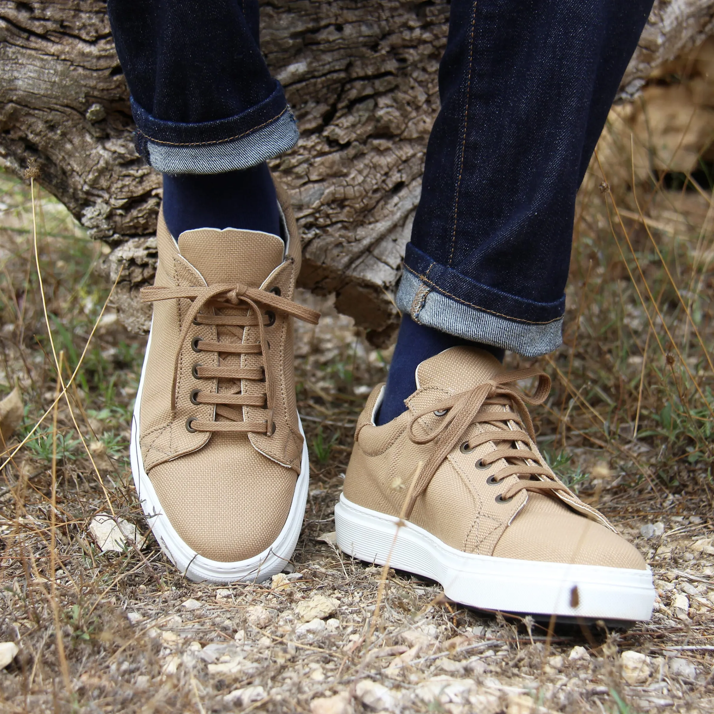 Homme JULES & JENN Dressing Recyclé | Baskets | Baskets lacet toile recyclée