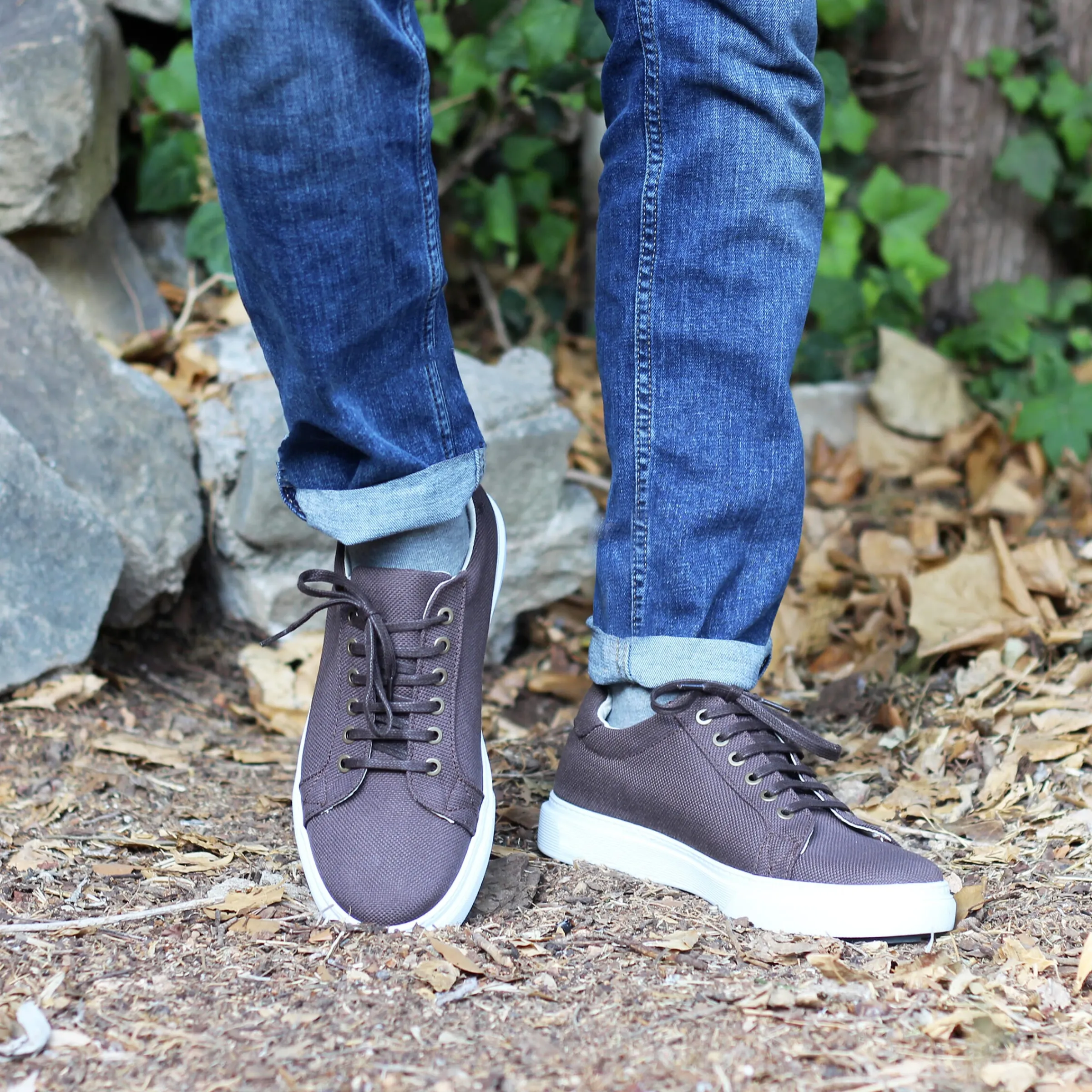 Homme JULES & JENN Fins De Série Solidaires | Baskets lacet toile recyclée