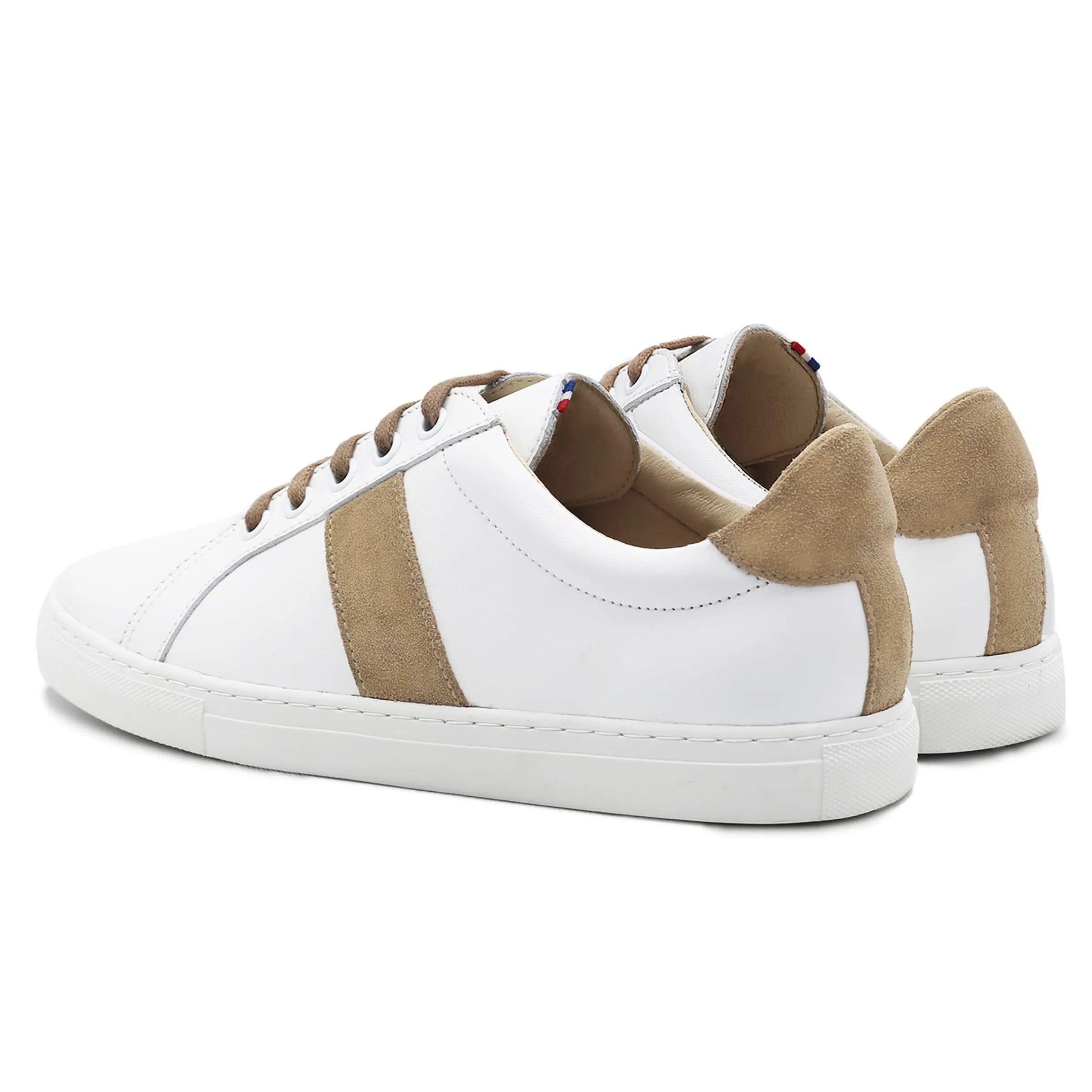 Femme JULES & JENN Baskets | Baskets | Baskets Made in France cuir beige