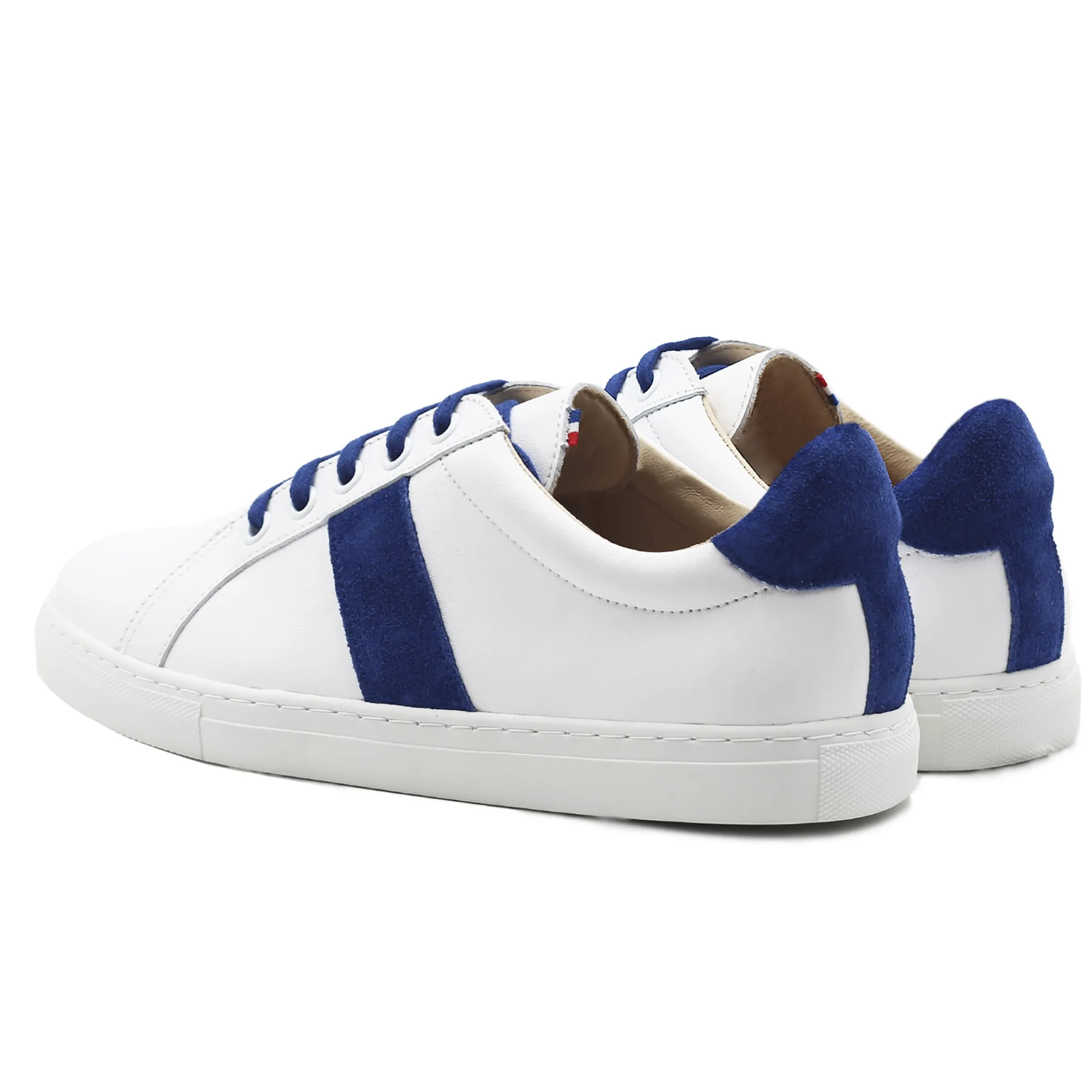 Femme JULES & JENN Baskets | Baskets | Baskets Made in France cuir bleu