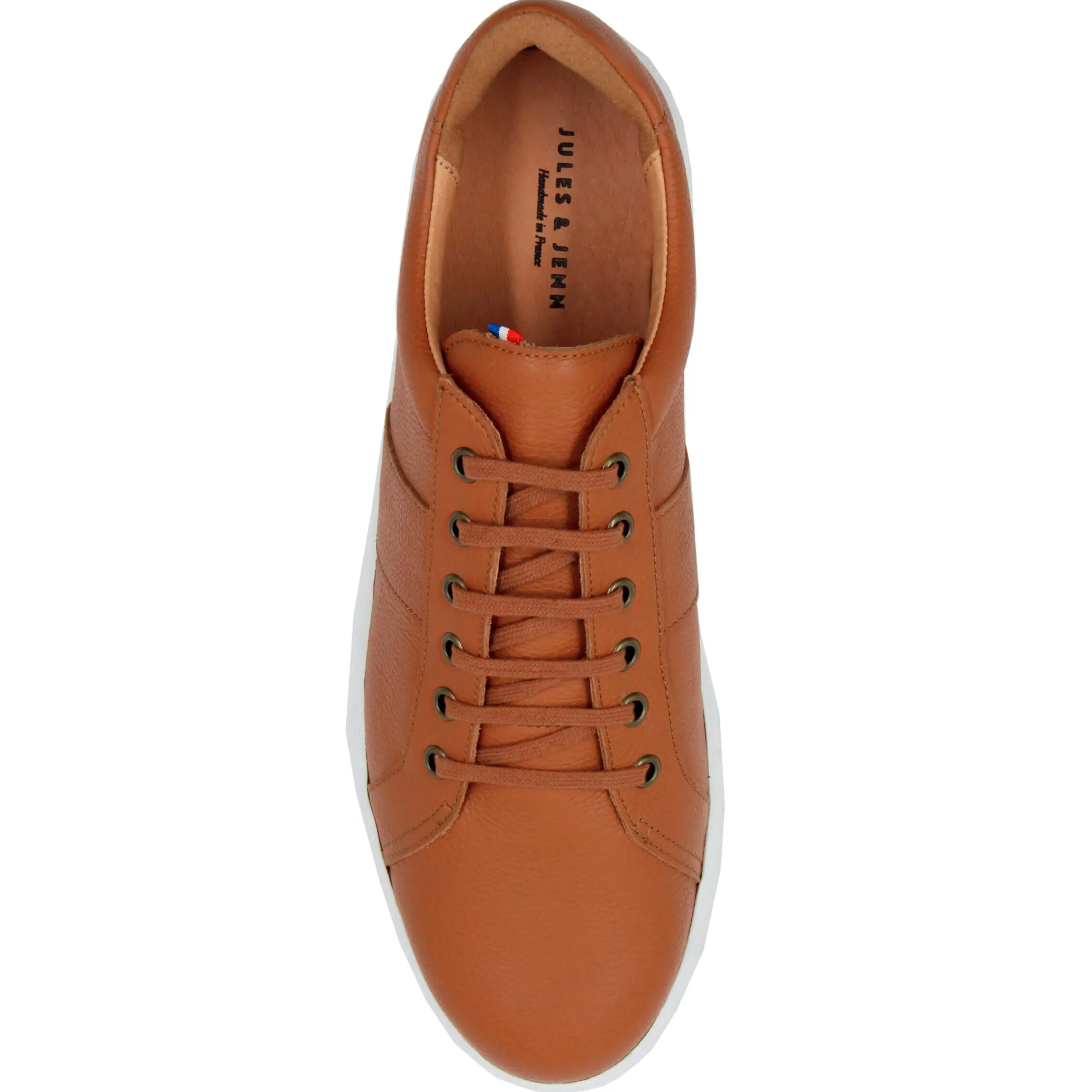 baskets_made_in_france_cuir_cognac_3.webp Femme JULES & JENN Baskets | Baskets | Baskets Made in France cuir