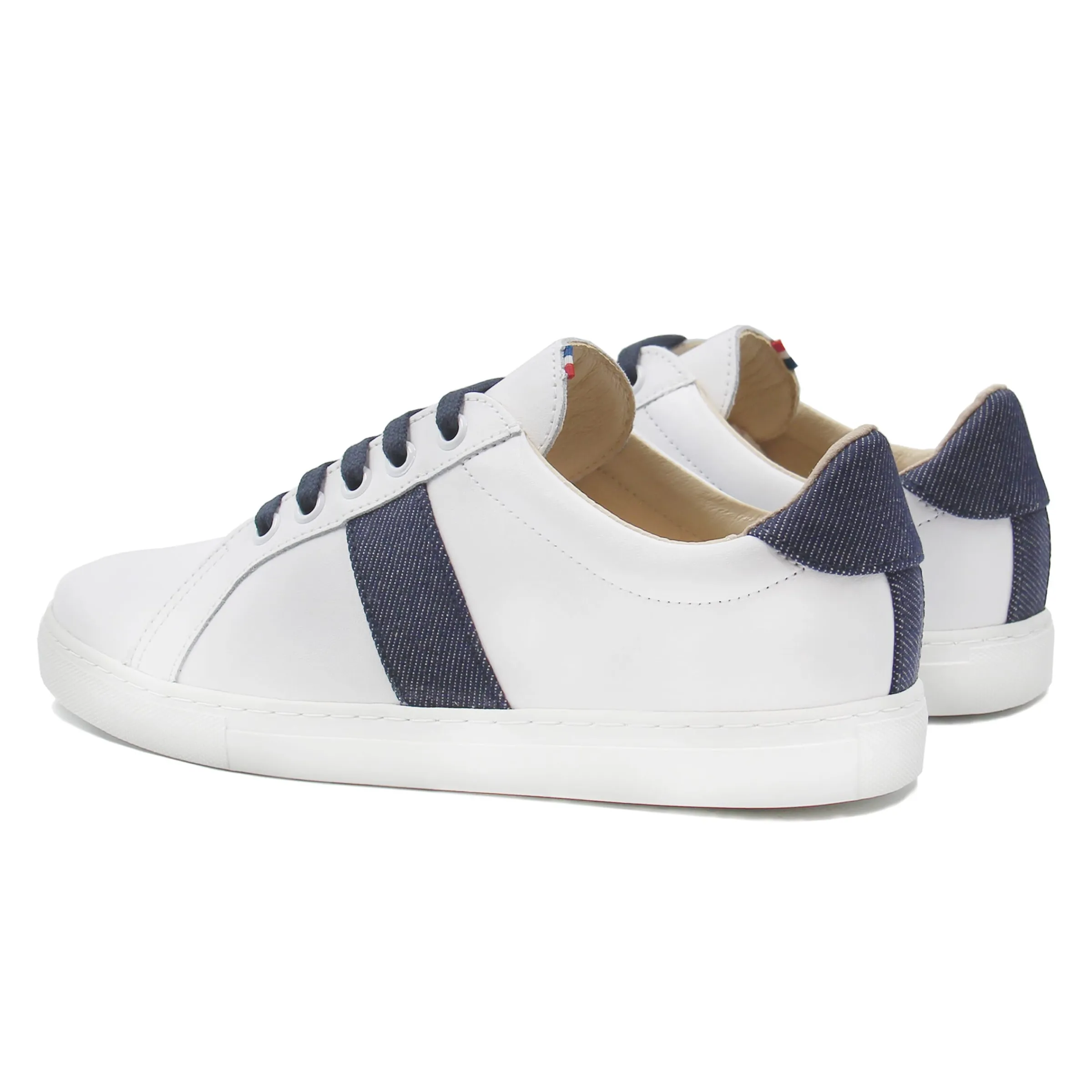 Femme JULES & JENN Baskets | Baskets | Baskets Made in France cuir denim