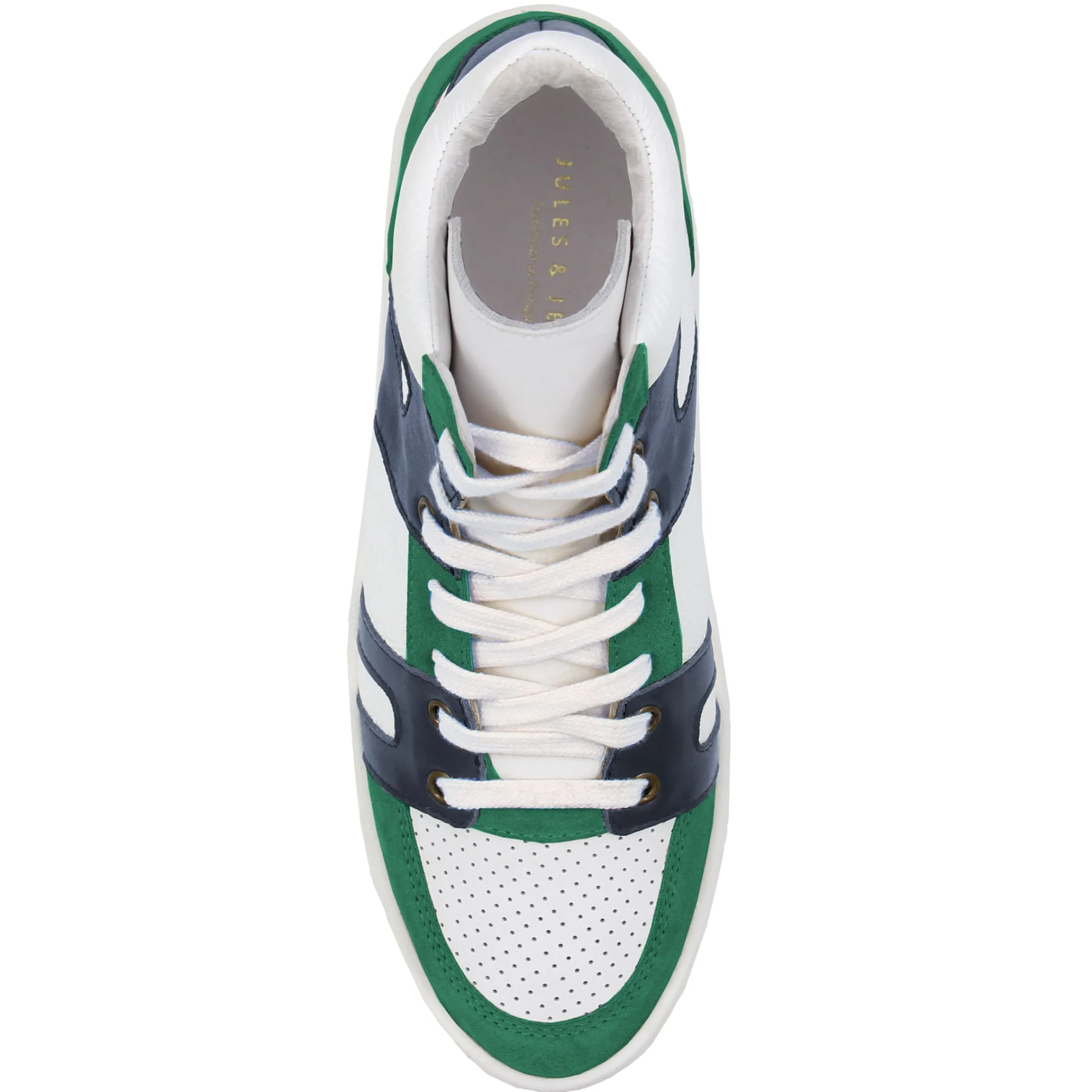 baskets_montantes_cuir_blanc_bleu_3.webp Femme JULES & JENN Baskets | Baskets montantes cuir blanc bleu