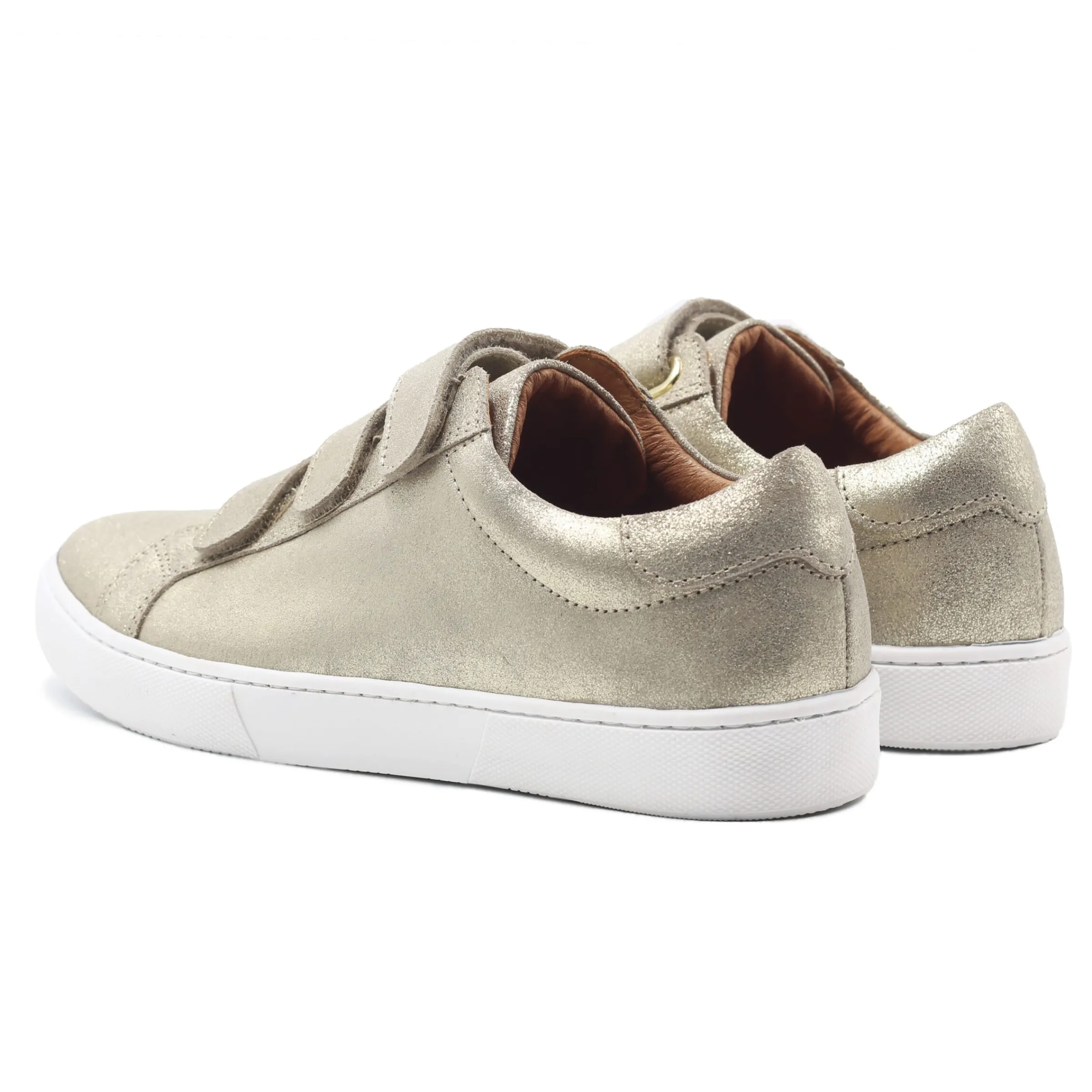 Femme JULES & JENN Baskets | Baskets scratch cuir métallisé