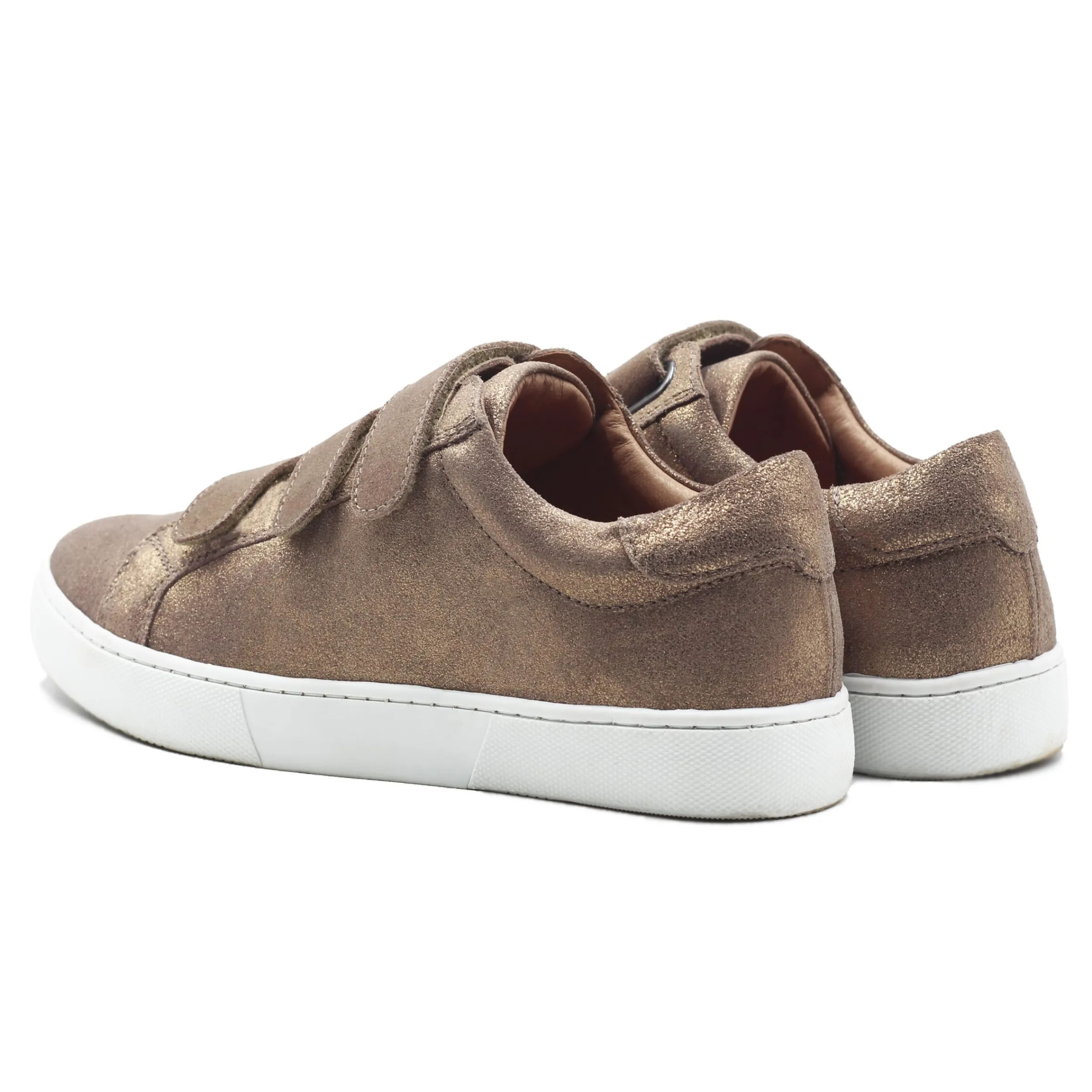 Femme JULES & JENN Baskets | Baskets scratch cuir métallisé