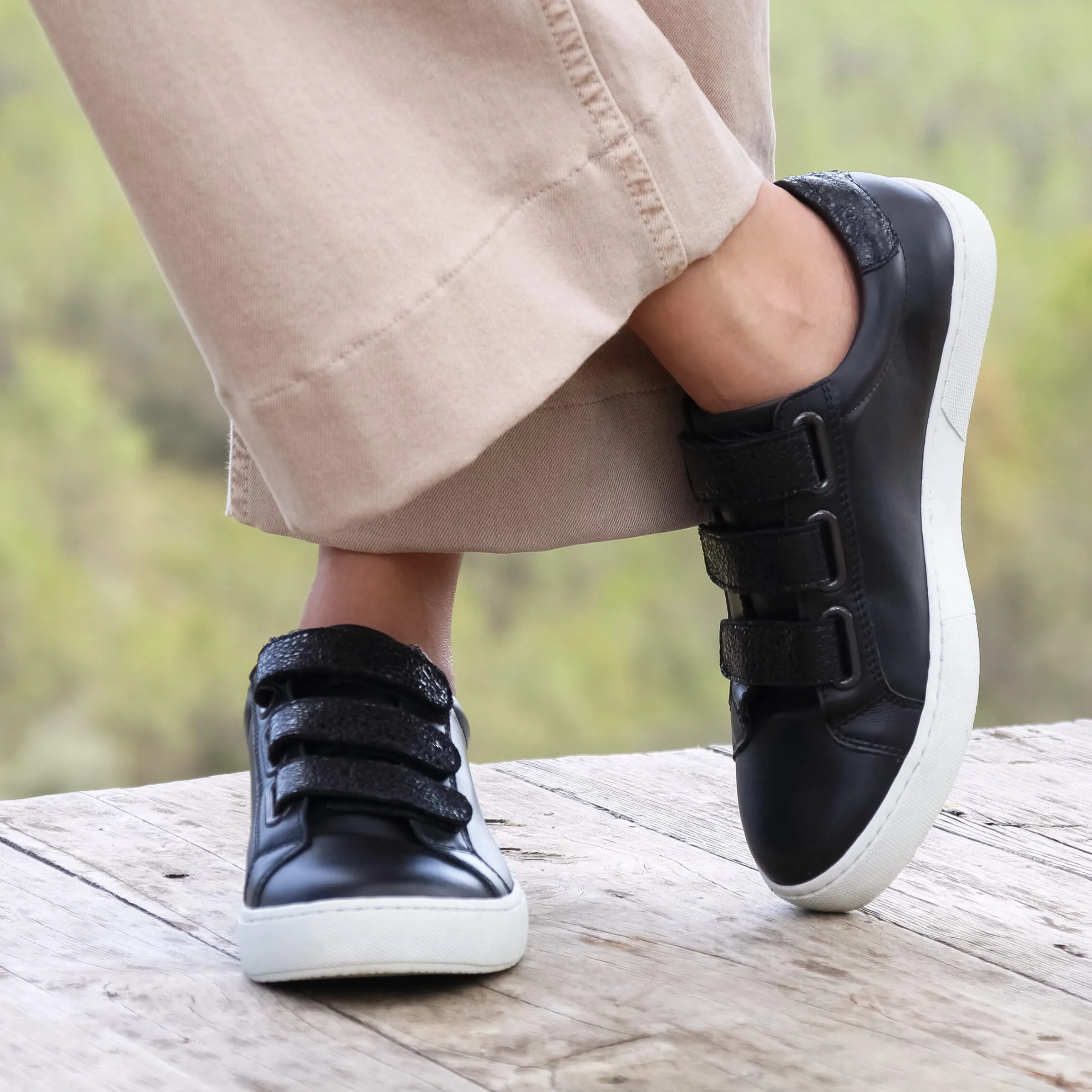 Femme JULES & JENN Baskets | Baskets scratch cuir