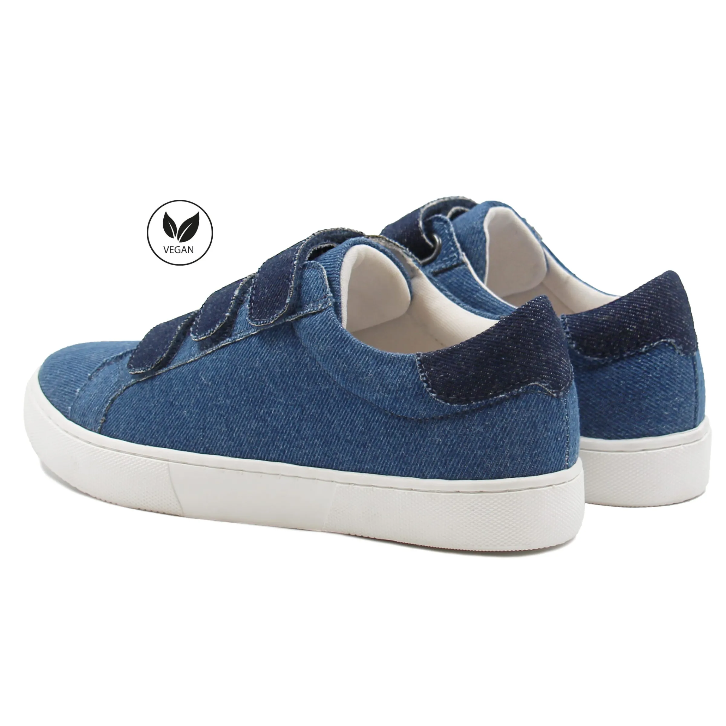 Femme JULES & JENN Baskets | Baskets scratch toile de jean bleu