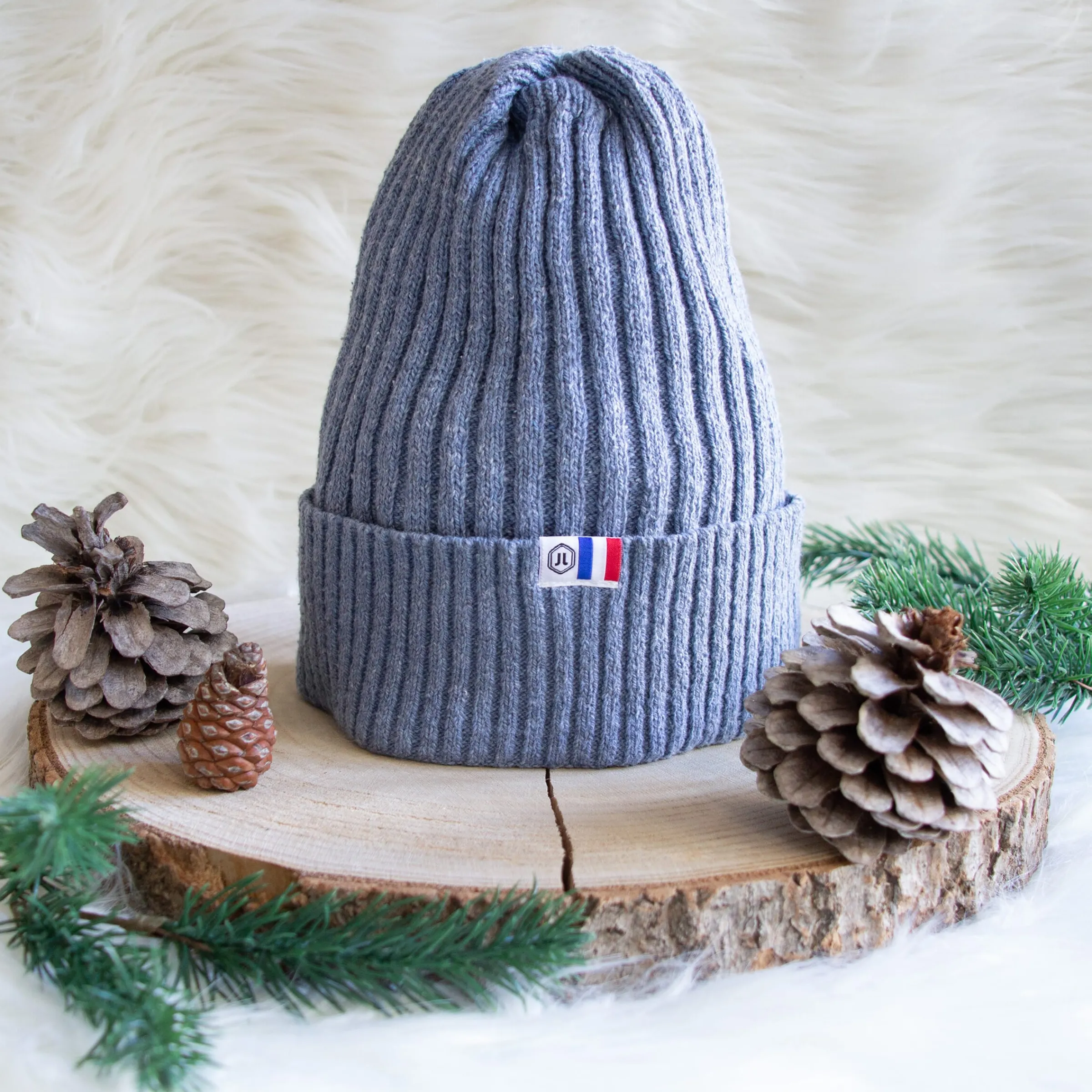 Femme JULES & JENN Bonnets | Bonnets | Bonnet coton recyclé bleu clair