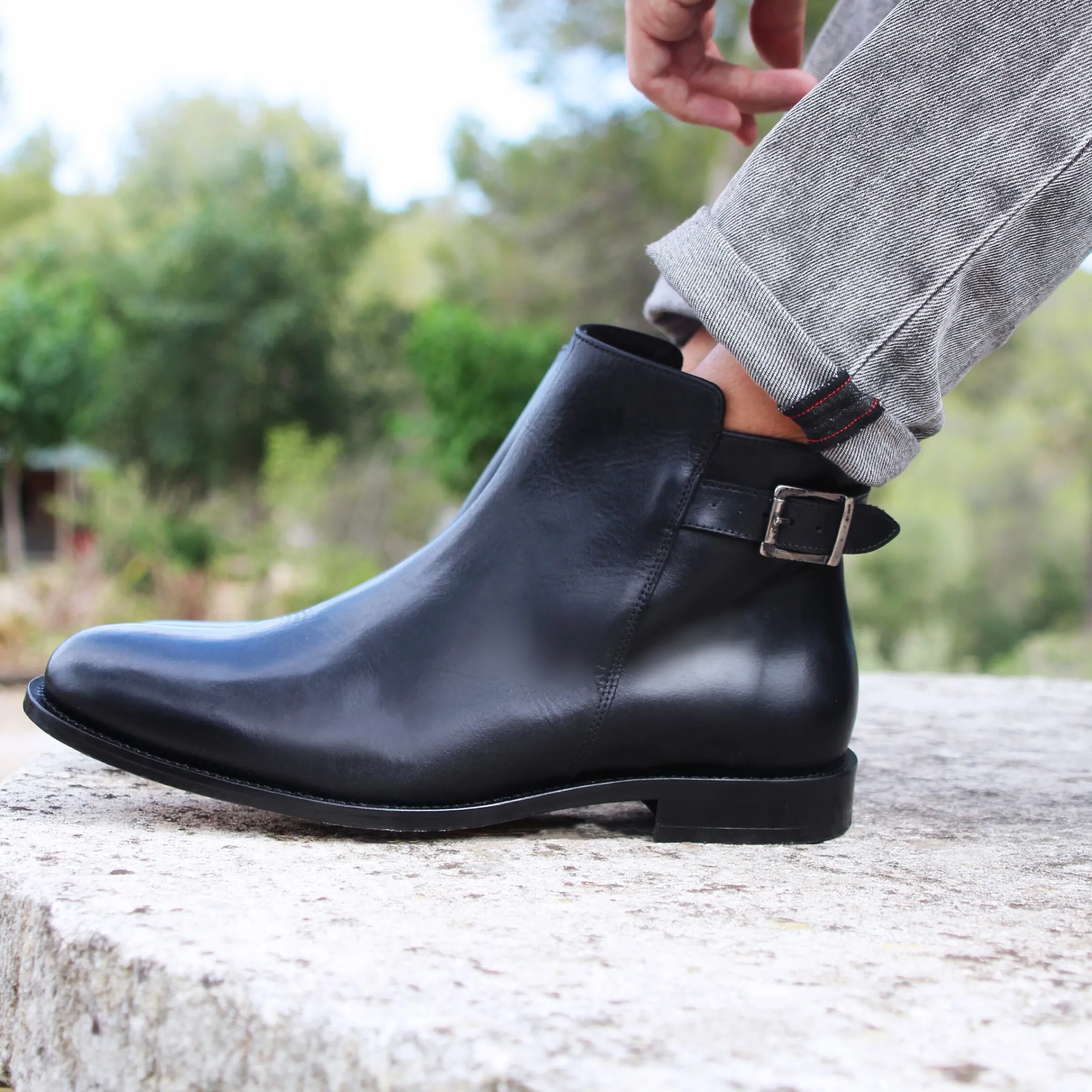Homme JULES & JENN Boots | Boots à boucle cuir