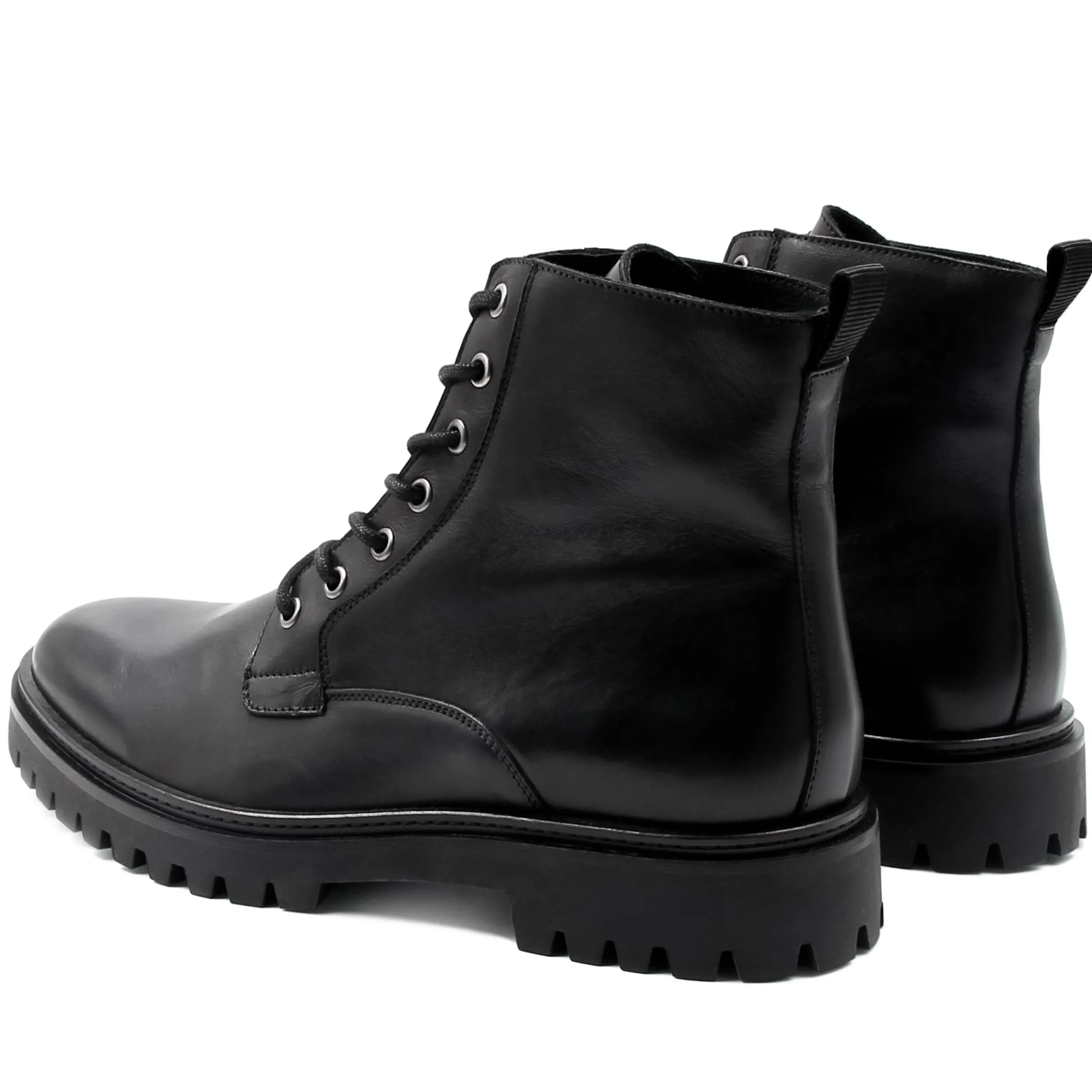 Homme JULES & JENN Boots | Boots à lacet crantées cuir