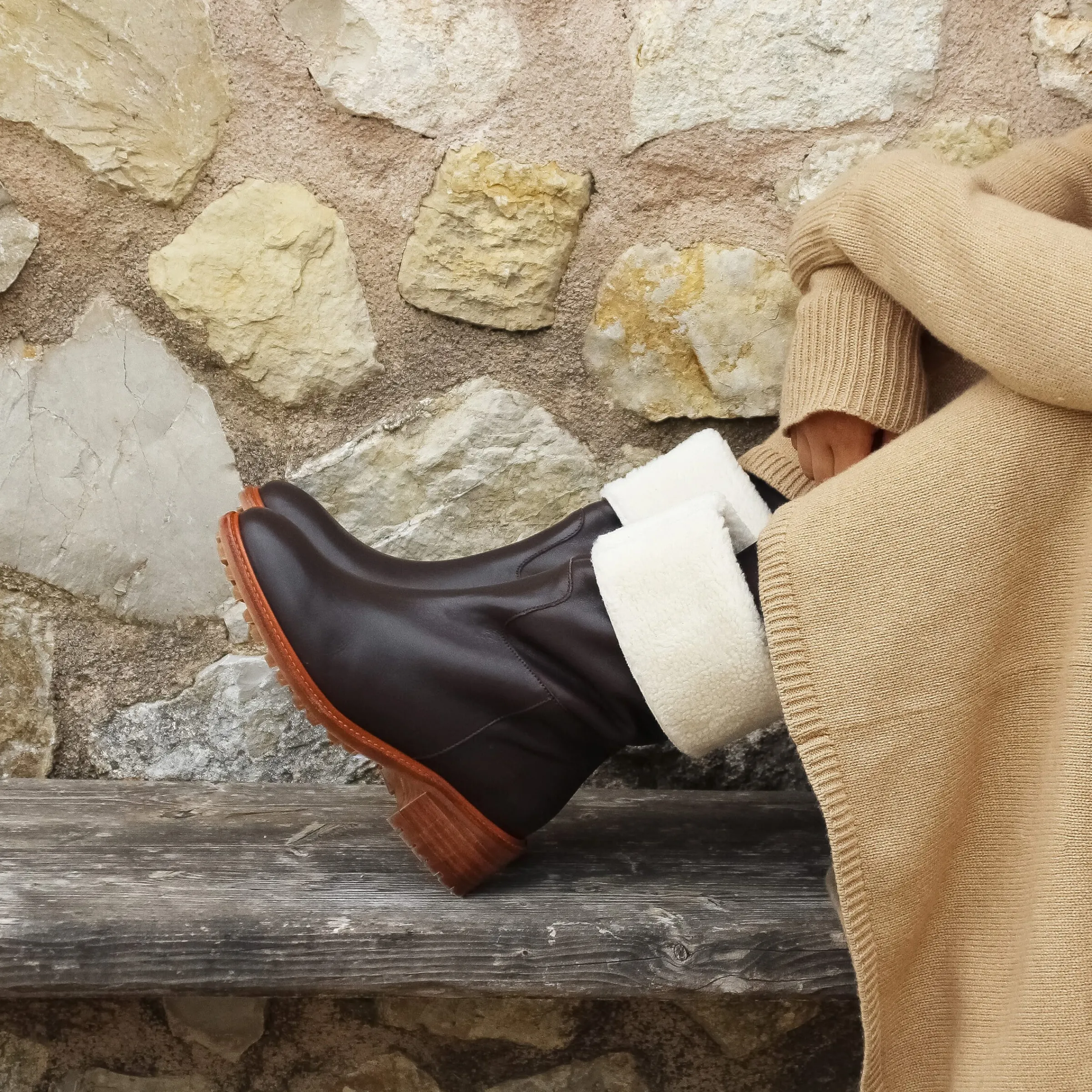 Femme JULES & JENN Bottines & Bottes | Bottes fourrées cuir