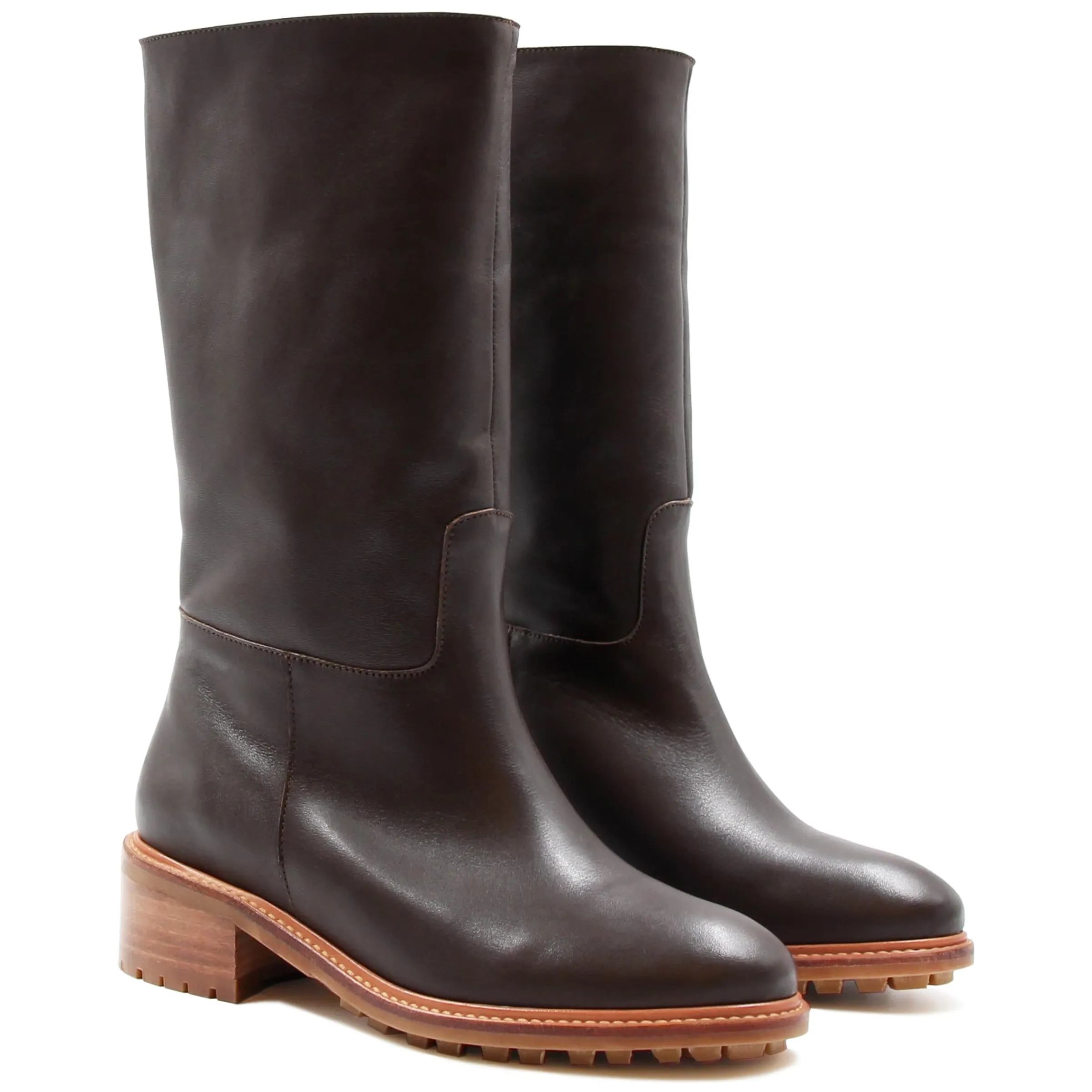 Femme JULES & JENN Bottines & Bottes | Bottes fourrées cuir