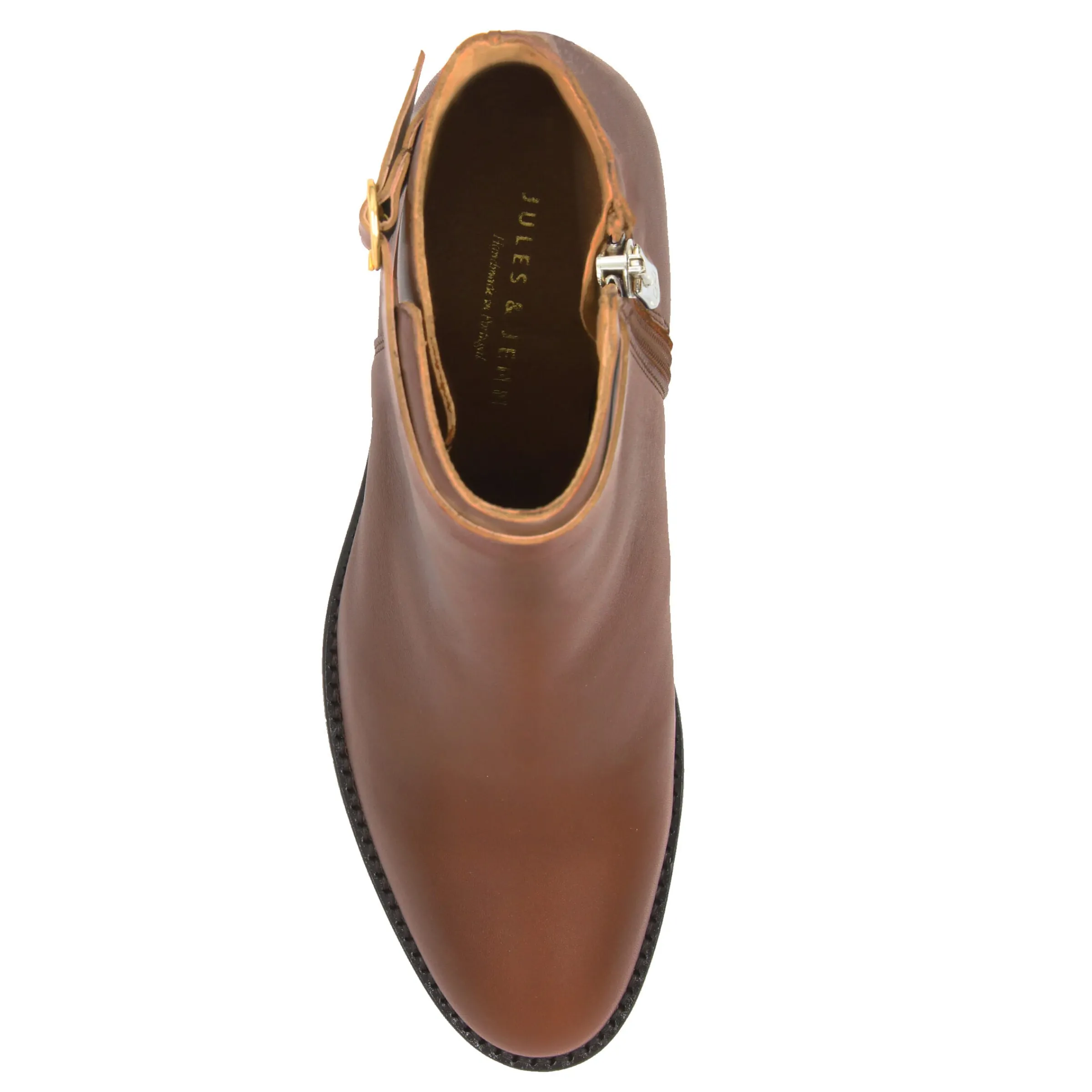 bottines_cavalires_cuir_camel_3.webp Femme JULES & JENN Bottines & Bottes | Bottines cavalières cuir