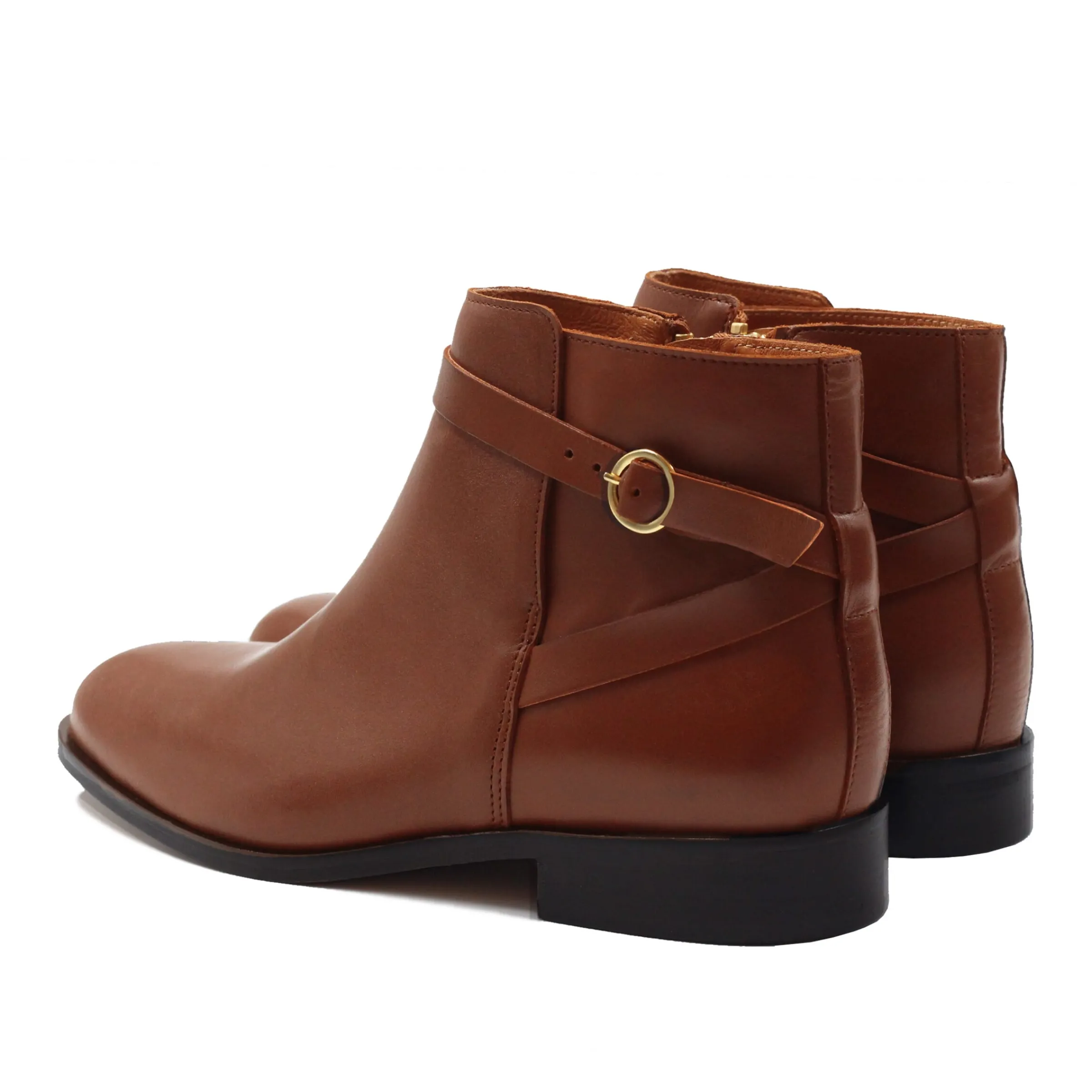 Femme JULES & JENN Bottines & Bottes | Bottines cavalières plates cuir