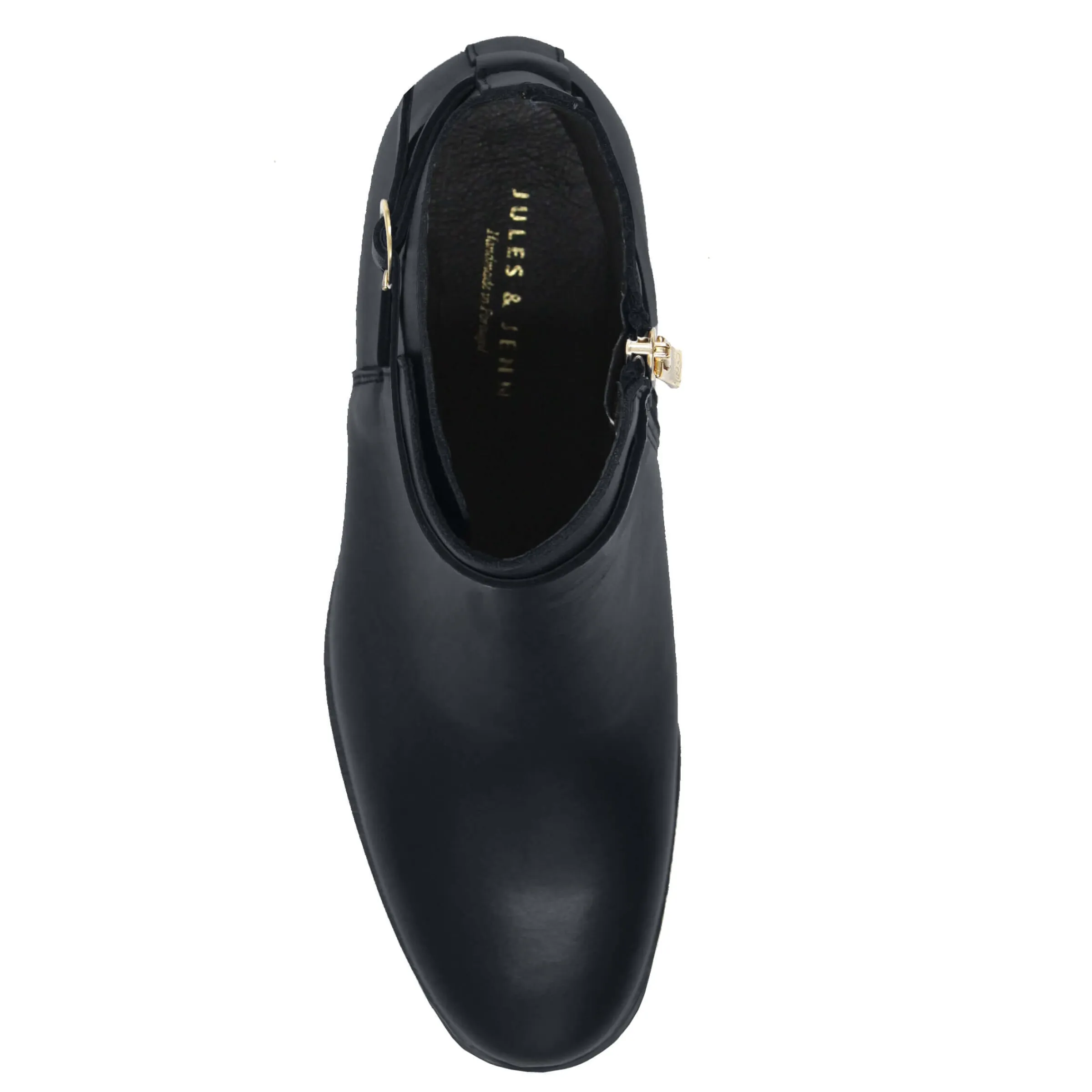 bottines_cavalires_plates_cuir_noir_3.webp Femme JULES & JENN Bottines & Bottes | Bottines cavalières plates cuir