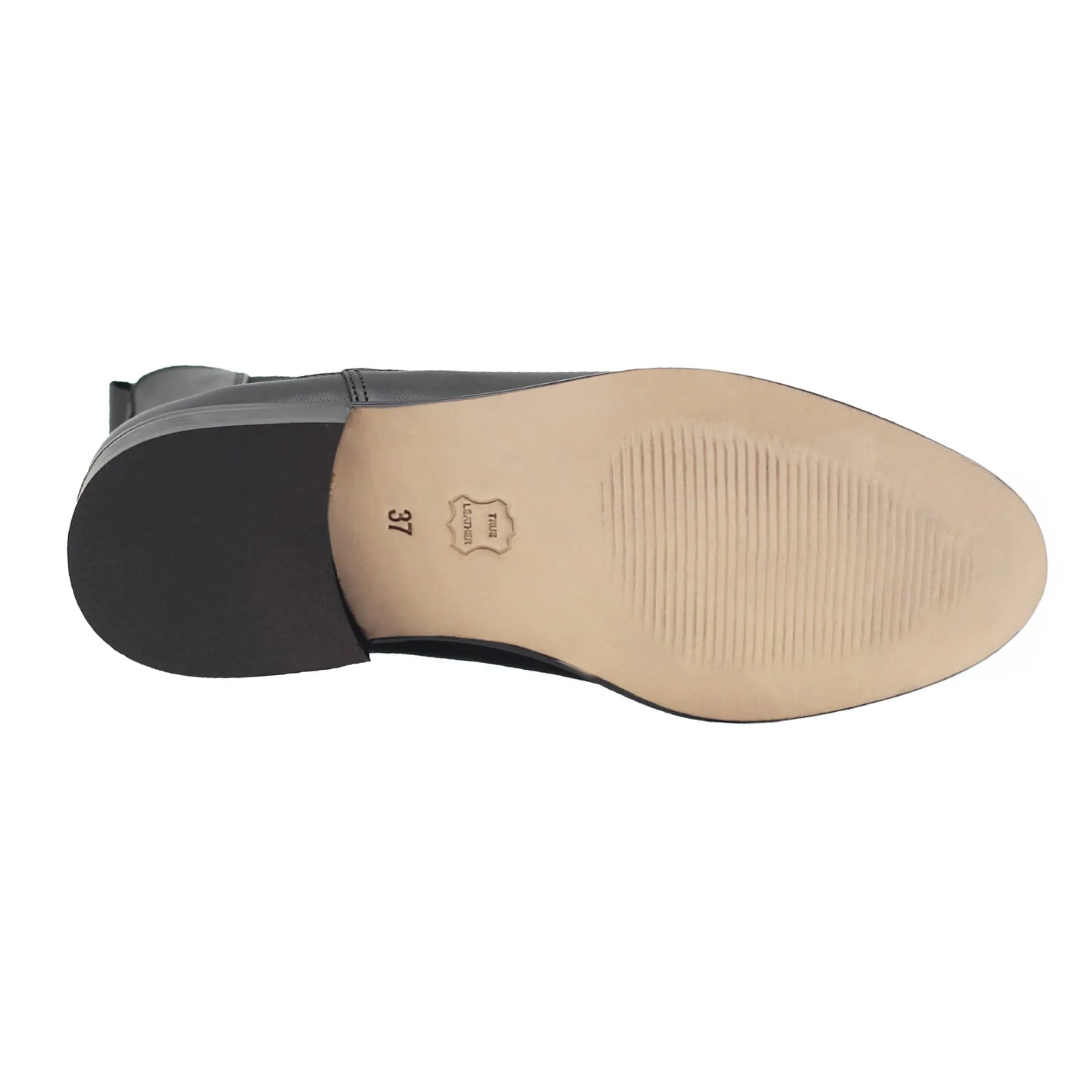 bottines_chelsea_cuir_noir_6.webp Femme JULES & JENN Bottines & Bottes | Bottines Chelsea cuir