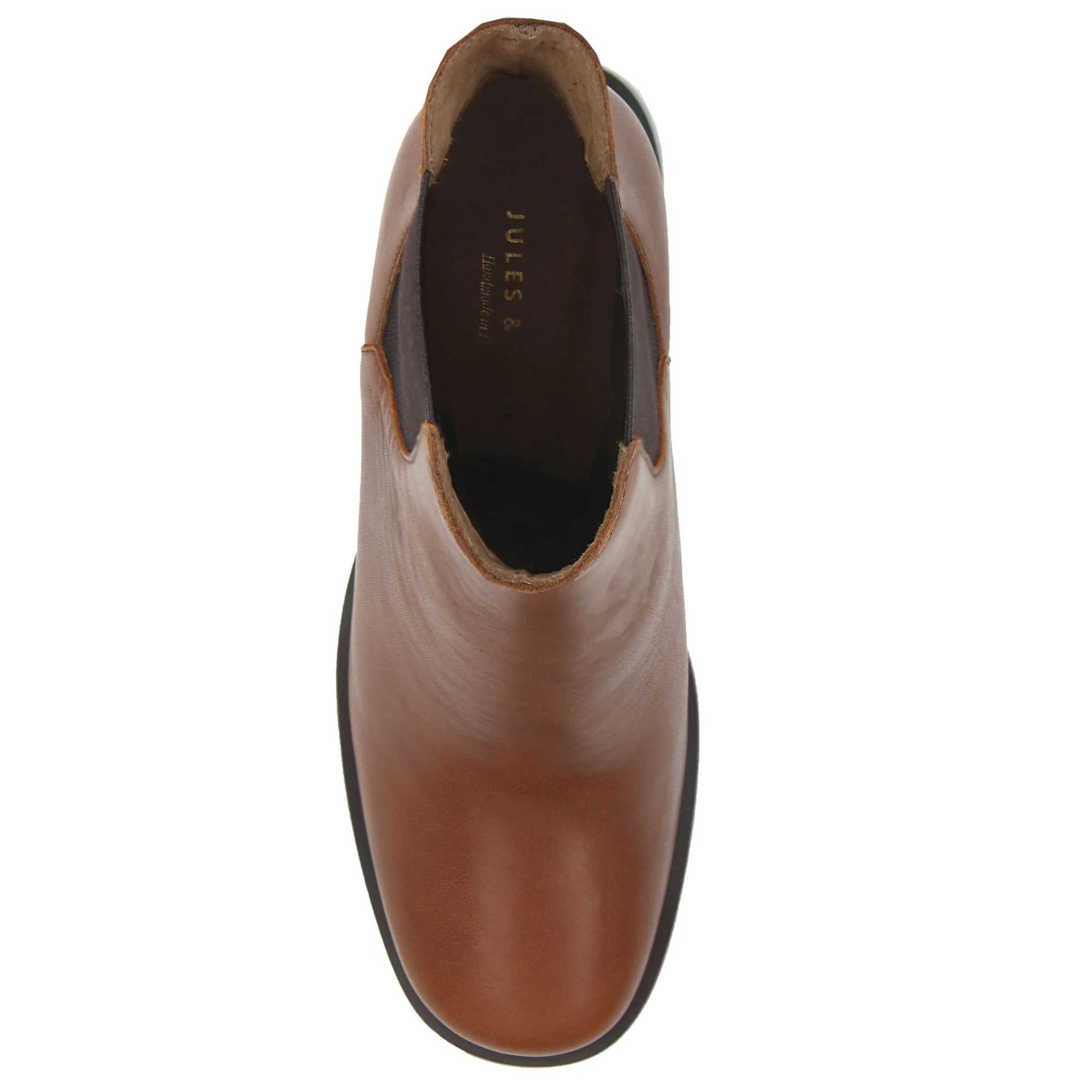 bottines_chelsea_talon_cuir_camel_3.webp Femme JULES & JENN Bottines & Bottes | Bottines Chelsea talon cuir