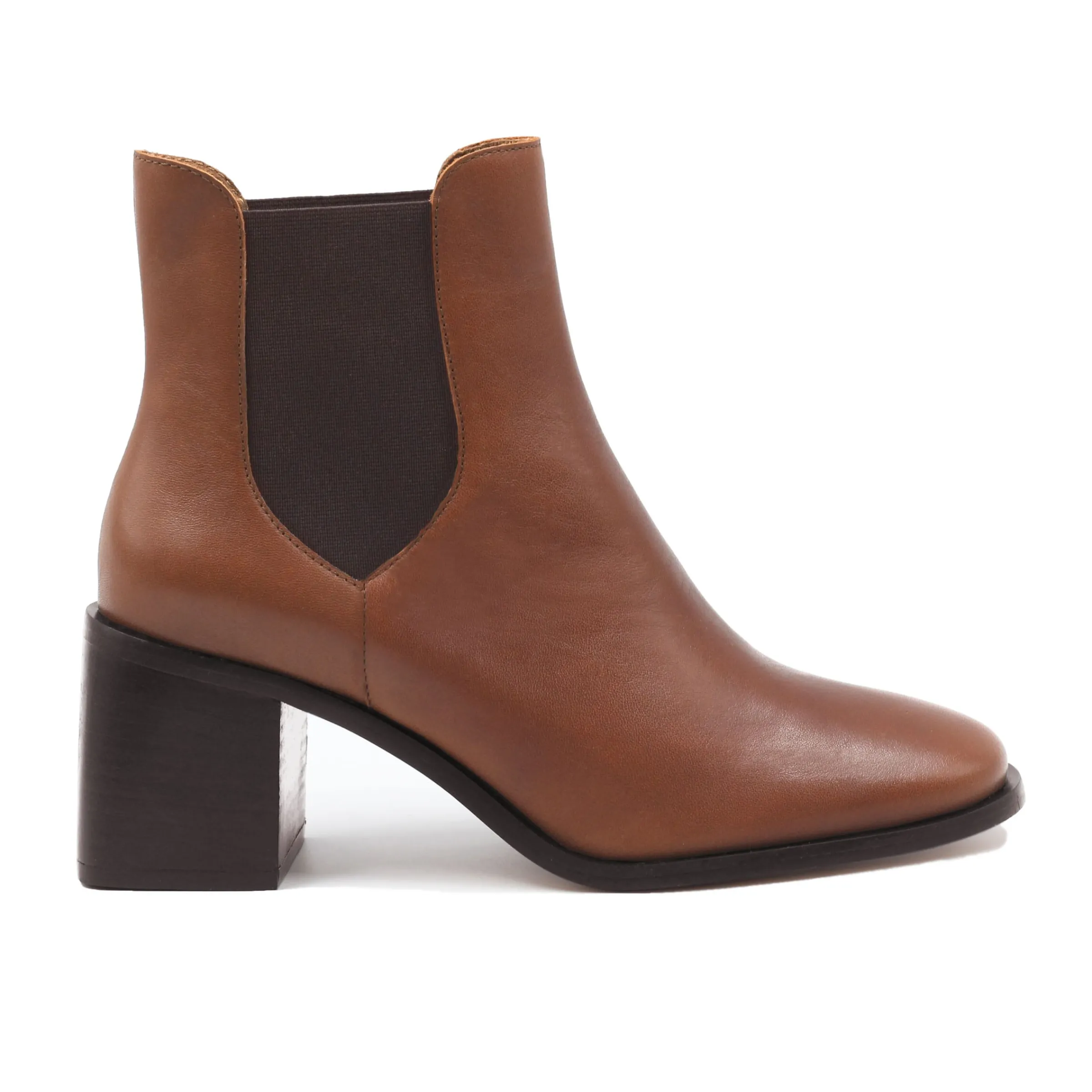 bottines_chelsea_talon_cuir_camel_4.webp Femme JULES & JENN Bottines & Bottes | Bottines Chelsea talon cuir