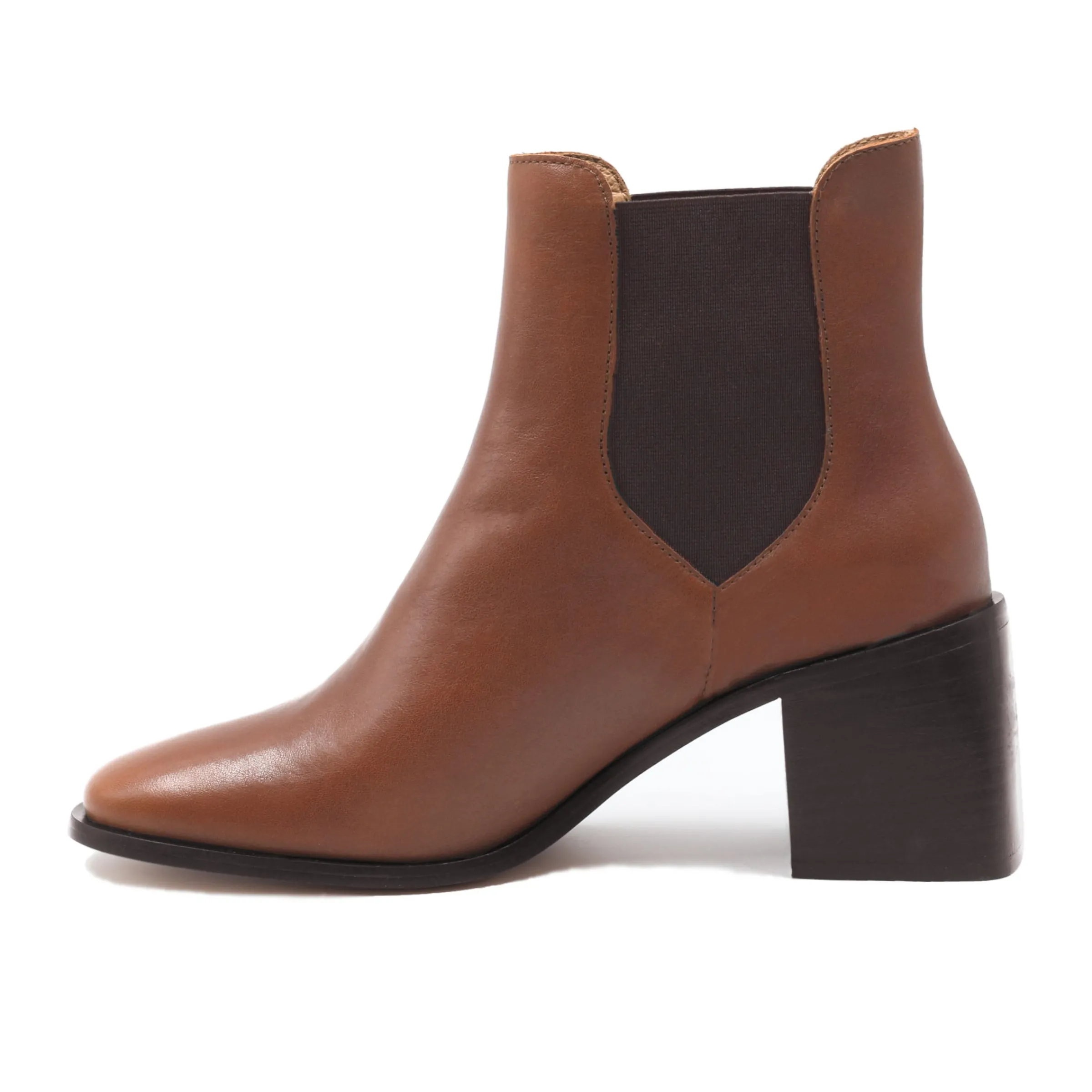 bottines_chelsea_talon_cuir_camel_5.webp Femme JULES & JENN Bottines & Bottes | Bottines Chelsea talon cuir