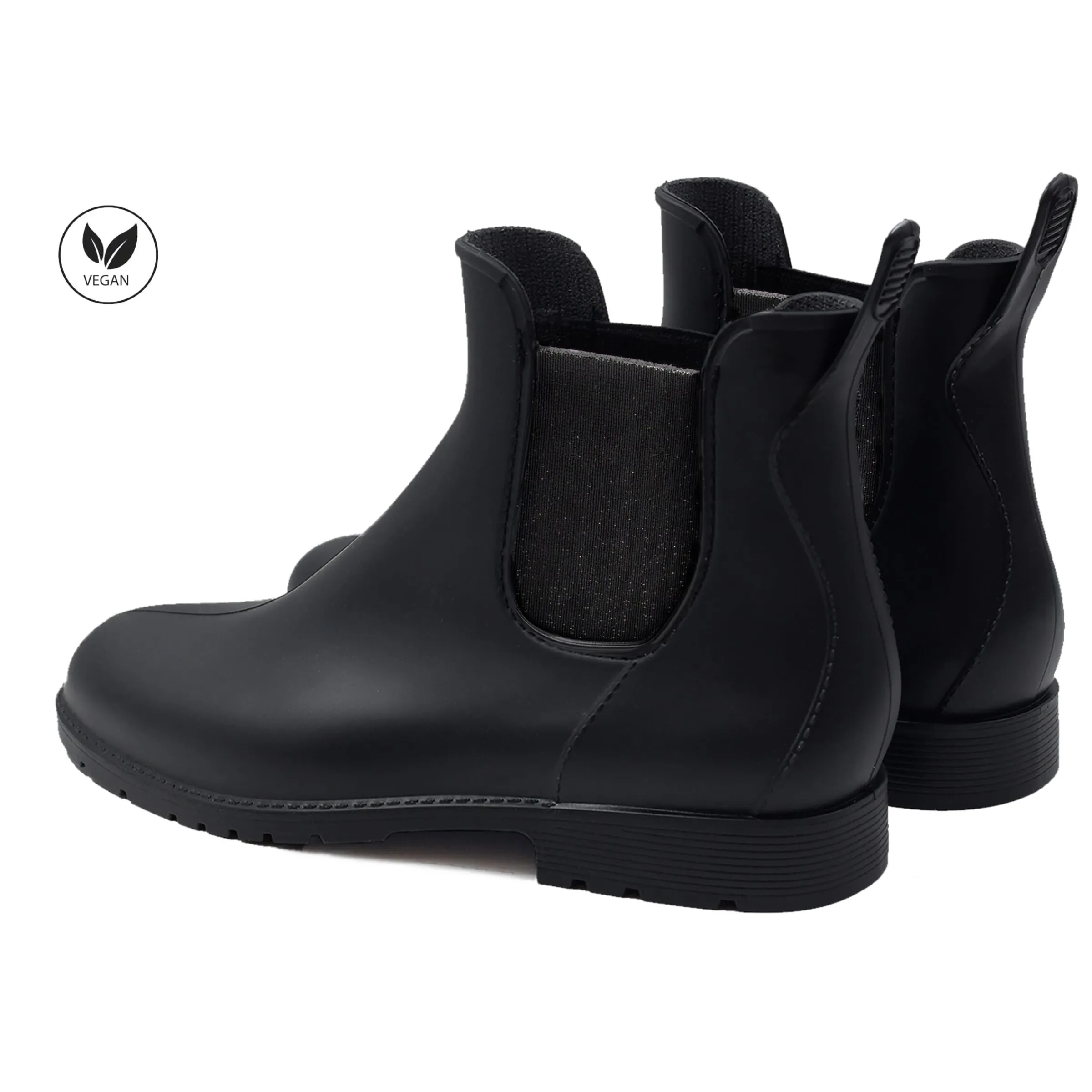 Femme JULES & JENN Bottines & Bottes | Bottines de pluie noir argenté