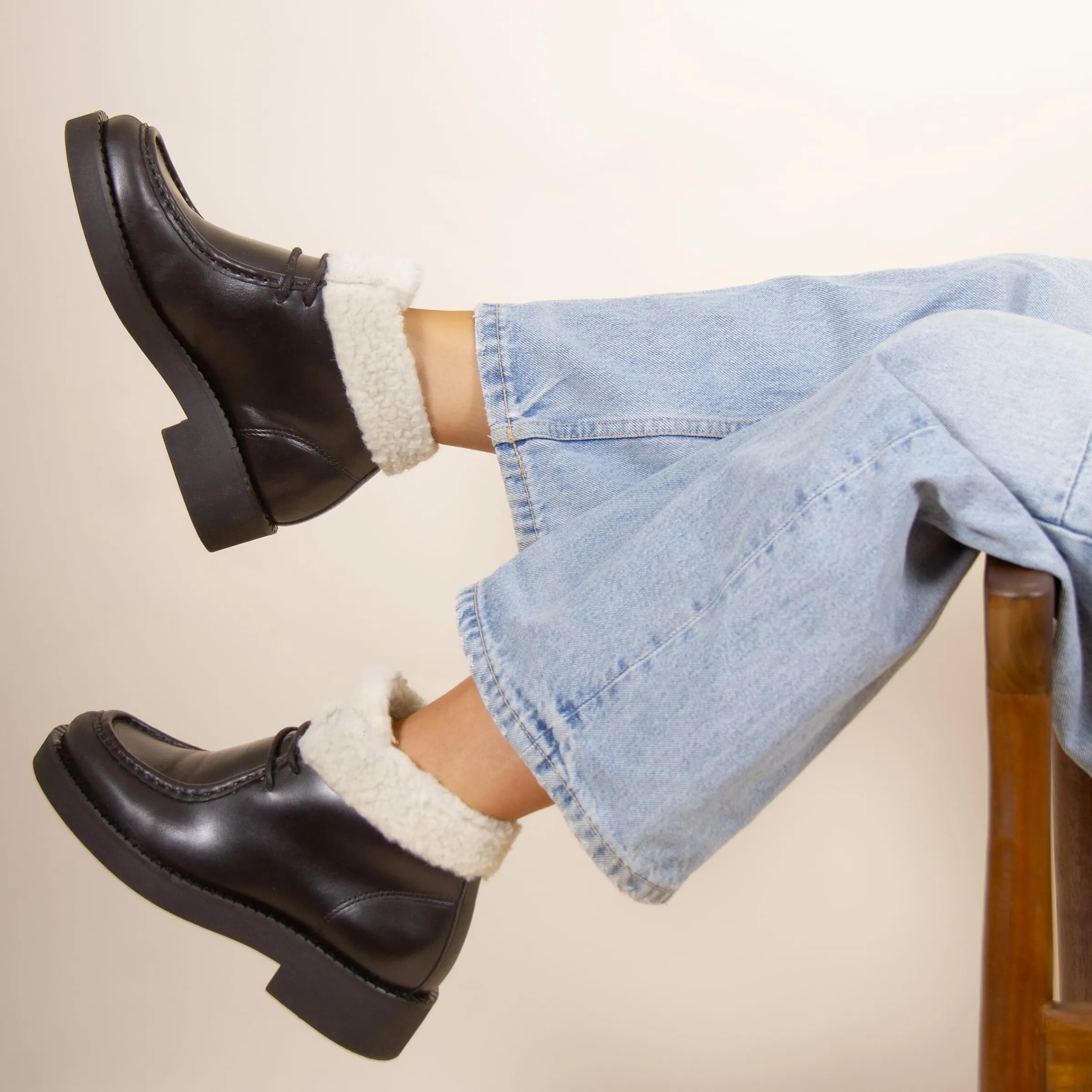 Femme JULES & JENN Bottines & Bottes | Bottines fourrées basses cuir