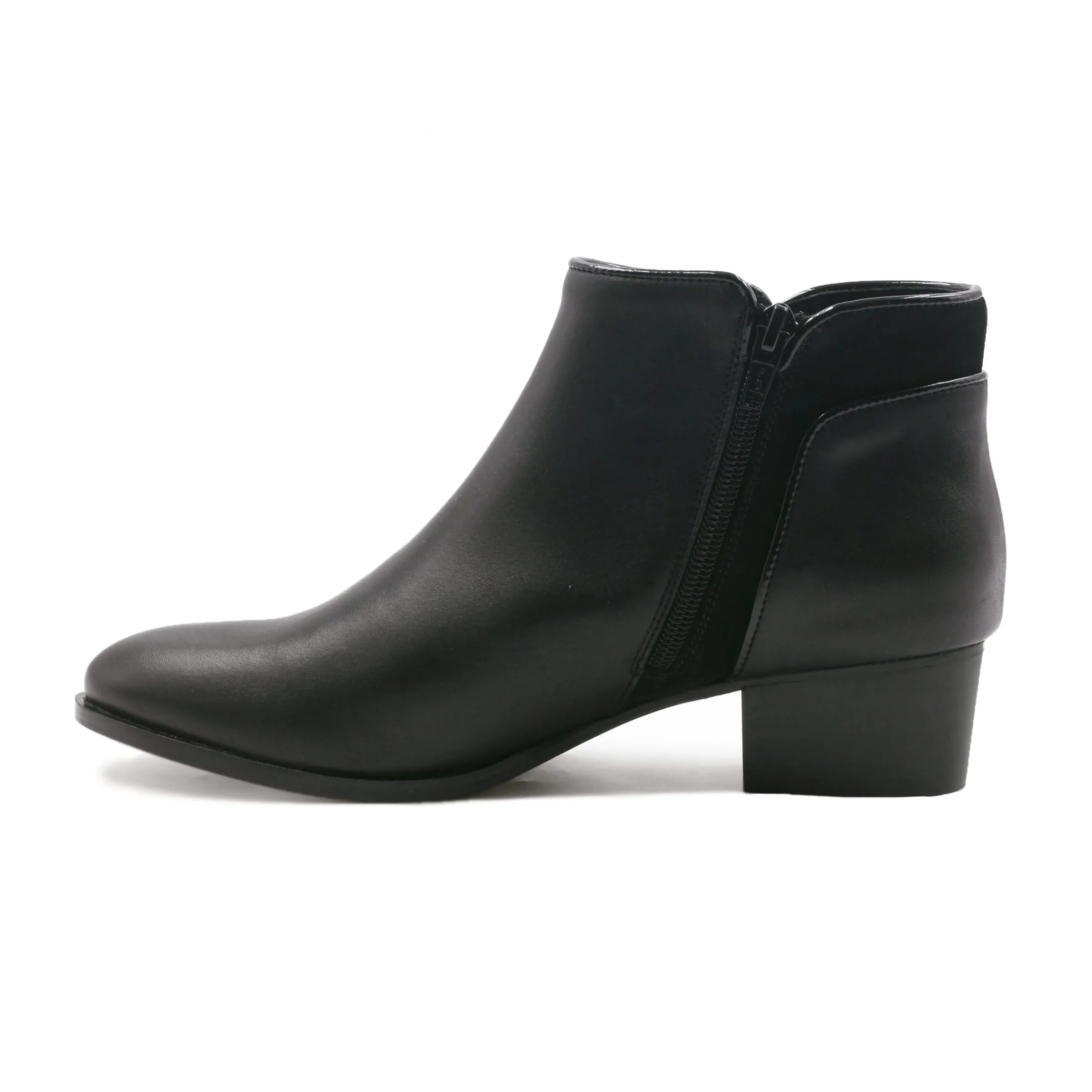 bottines_moyen_talon_cuir_noir_5.webp Femme JULES & JENN Bottines & Bottes | Bottines moyen talon cuir