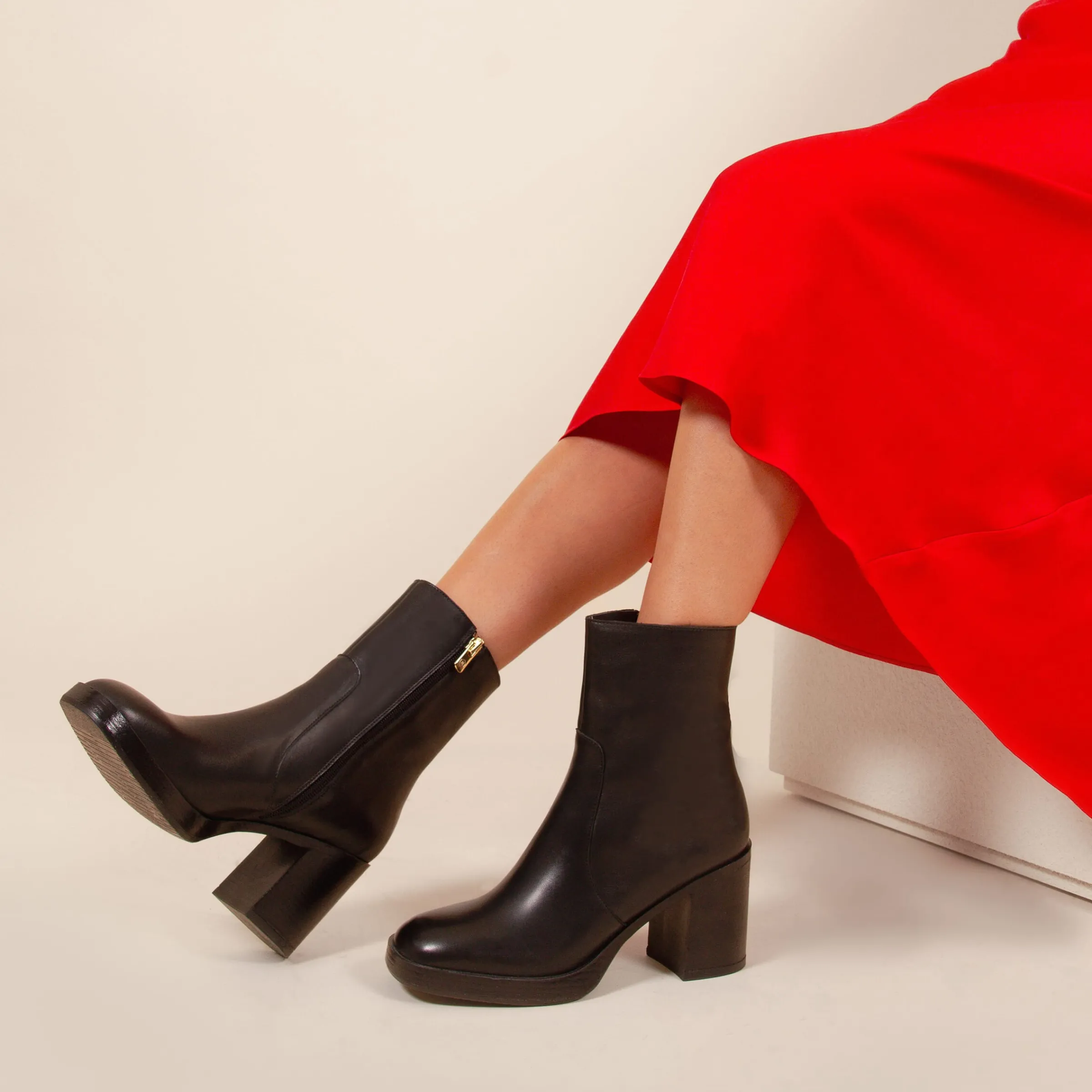 Femme JULES & JENN Bottines & Bottes | Bottines plateforme cuir