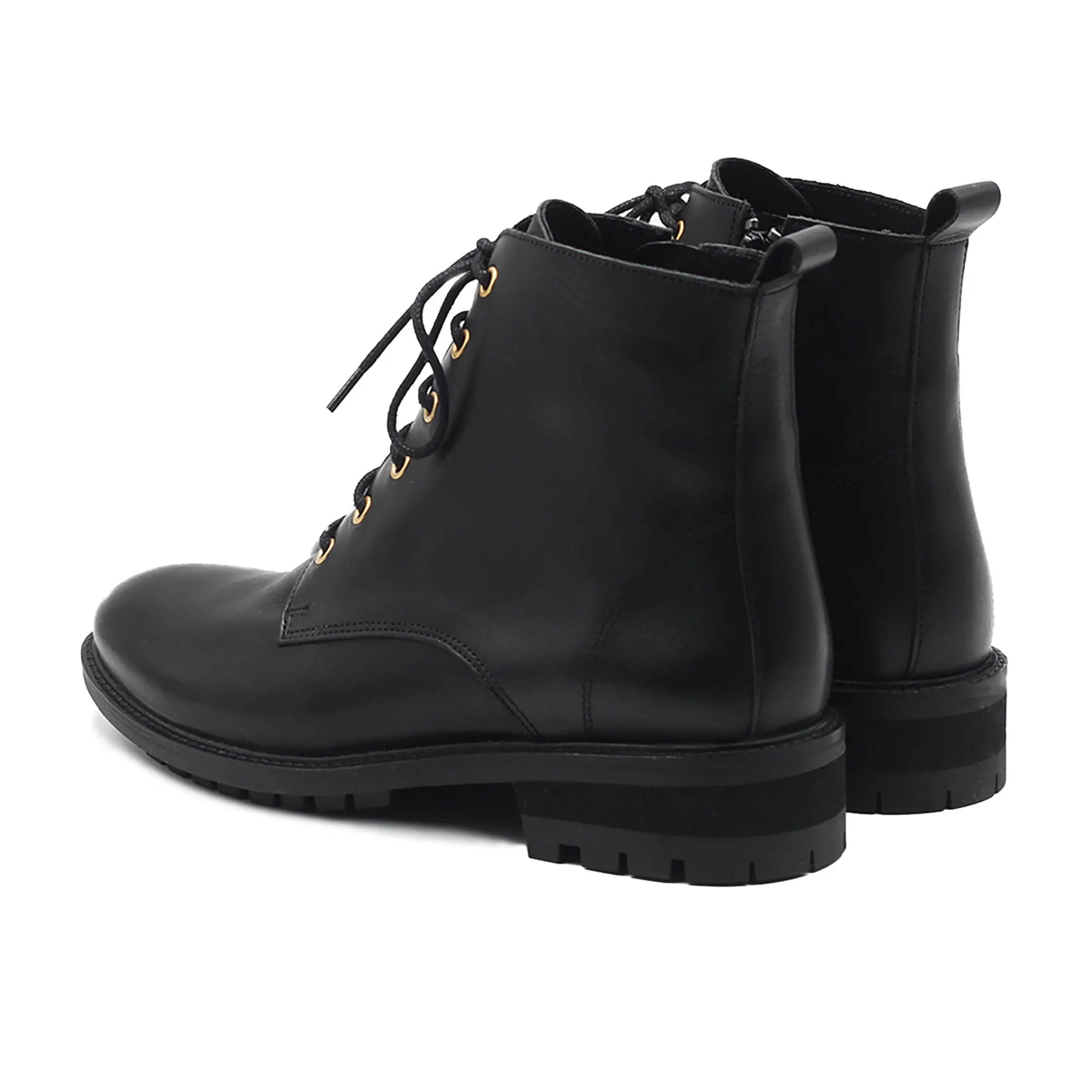 Femme JULES & JENN Bottines & Bottes | Bottines plates à lacet cuir