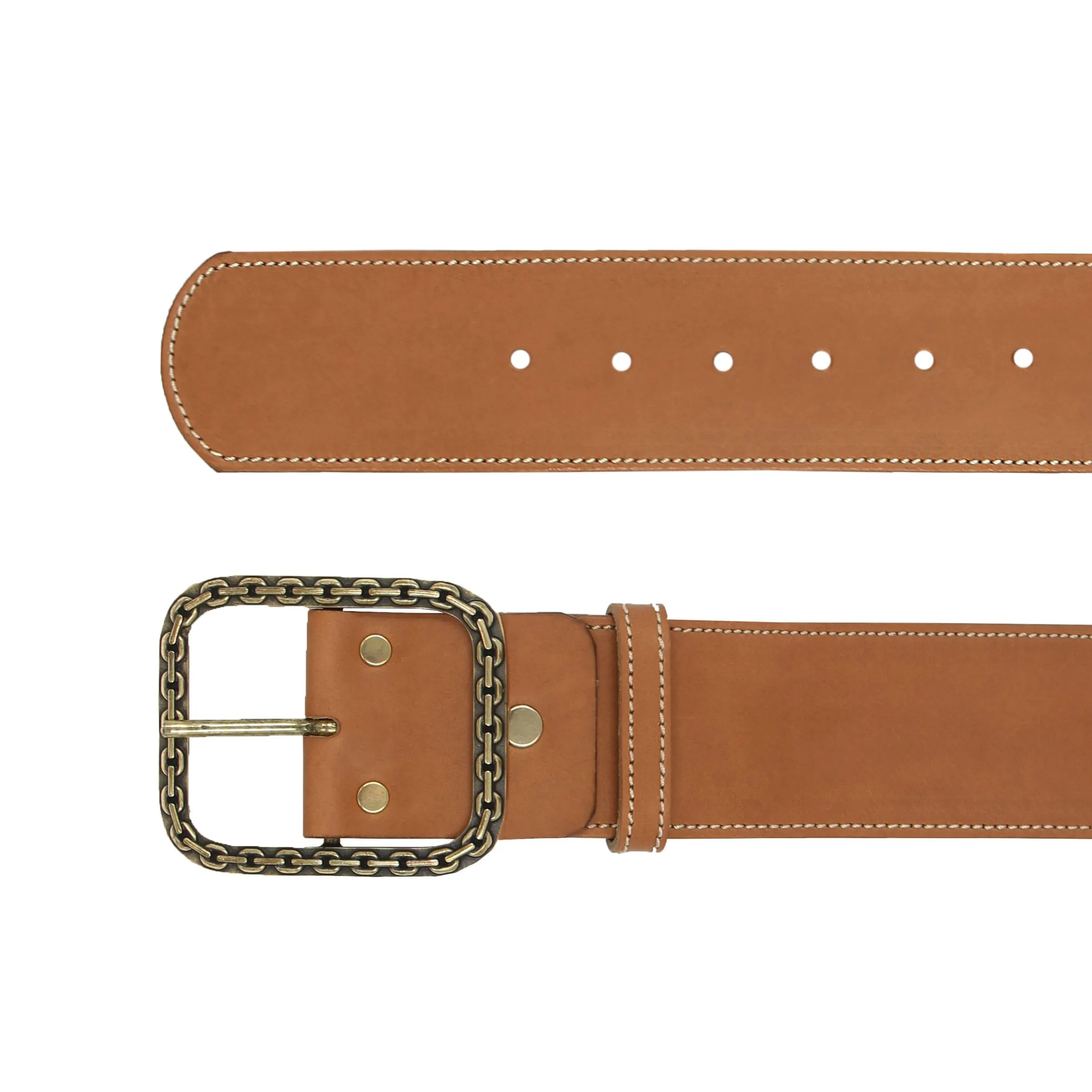 ceinture_bijou_cuir_camel_4.webp Femme JULES & JENN Ceintures | Ceinture bijou cuir