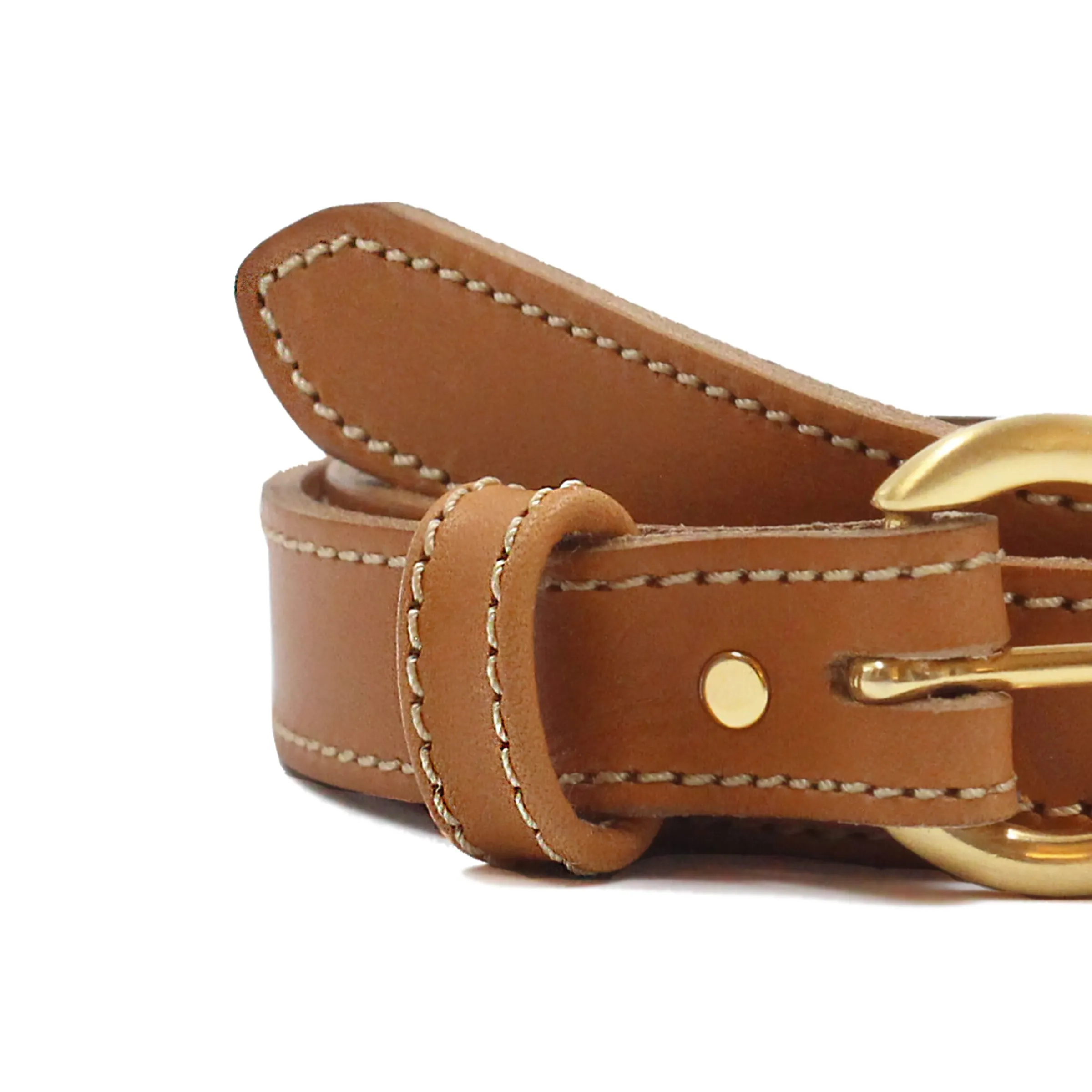 ceinture_boucle_dor_cuir_camel_3.webp Femme JULES & JENN Ceintures | Ceinture boucle d'or cuir