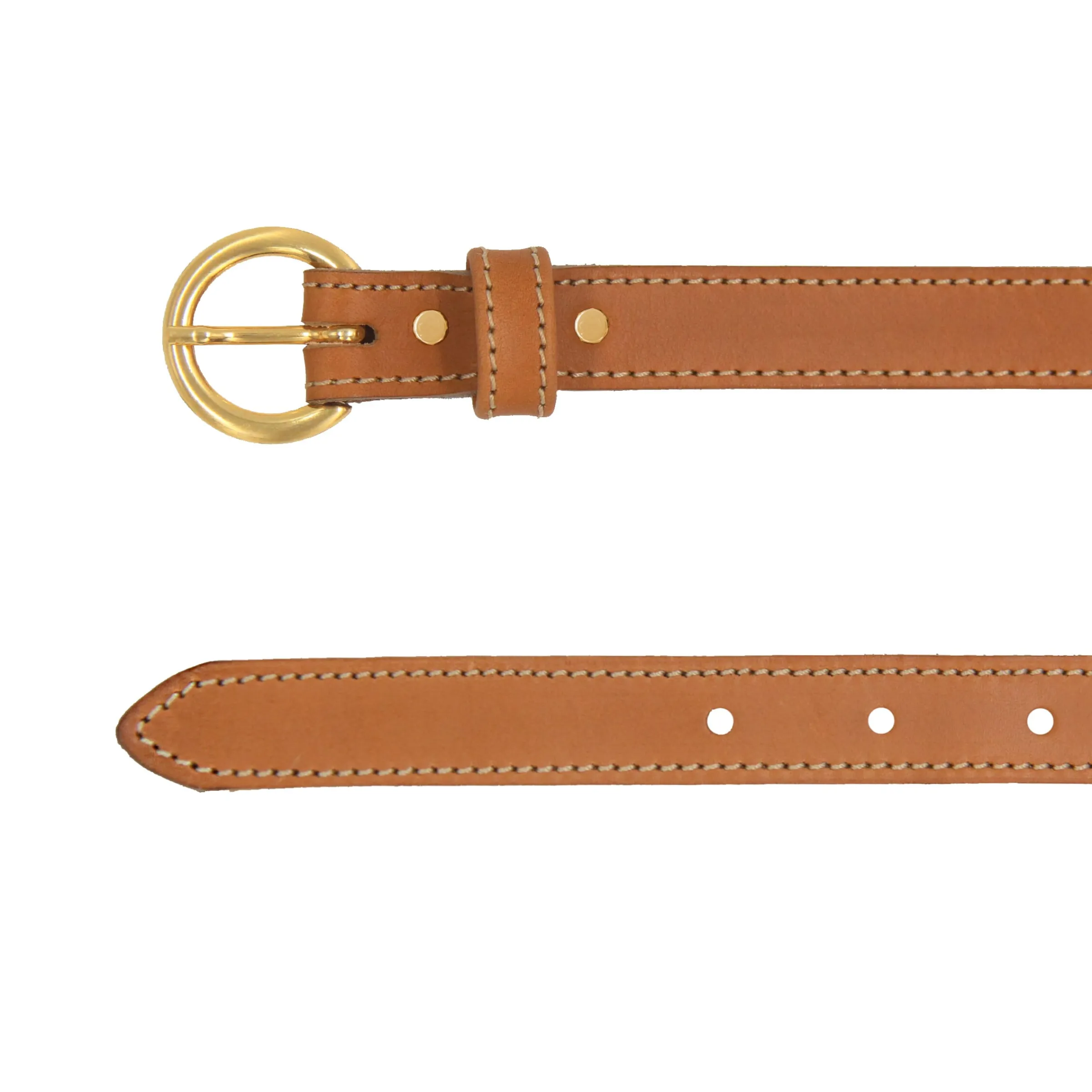 ceinture_boucle_dor_cuir_camel_4.webp Femme JULES & JENN Ceintures | Ceinture boucle d'or cuir