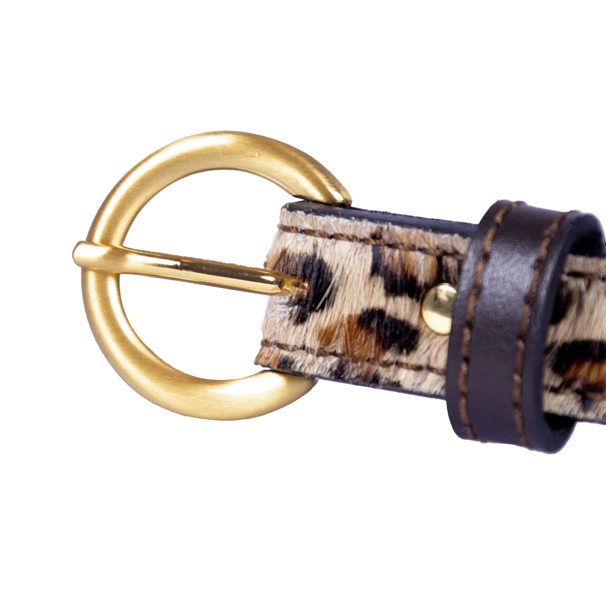 Femme JULES & JENN Ceintures | Ceinture boucle d'or cuir