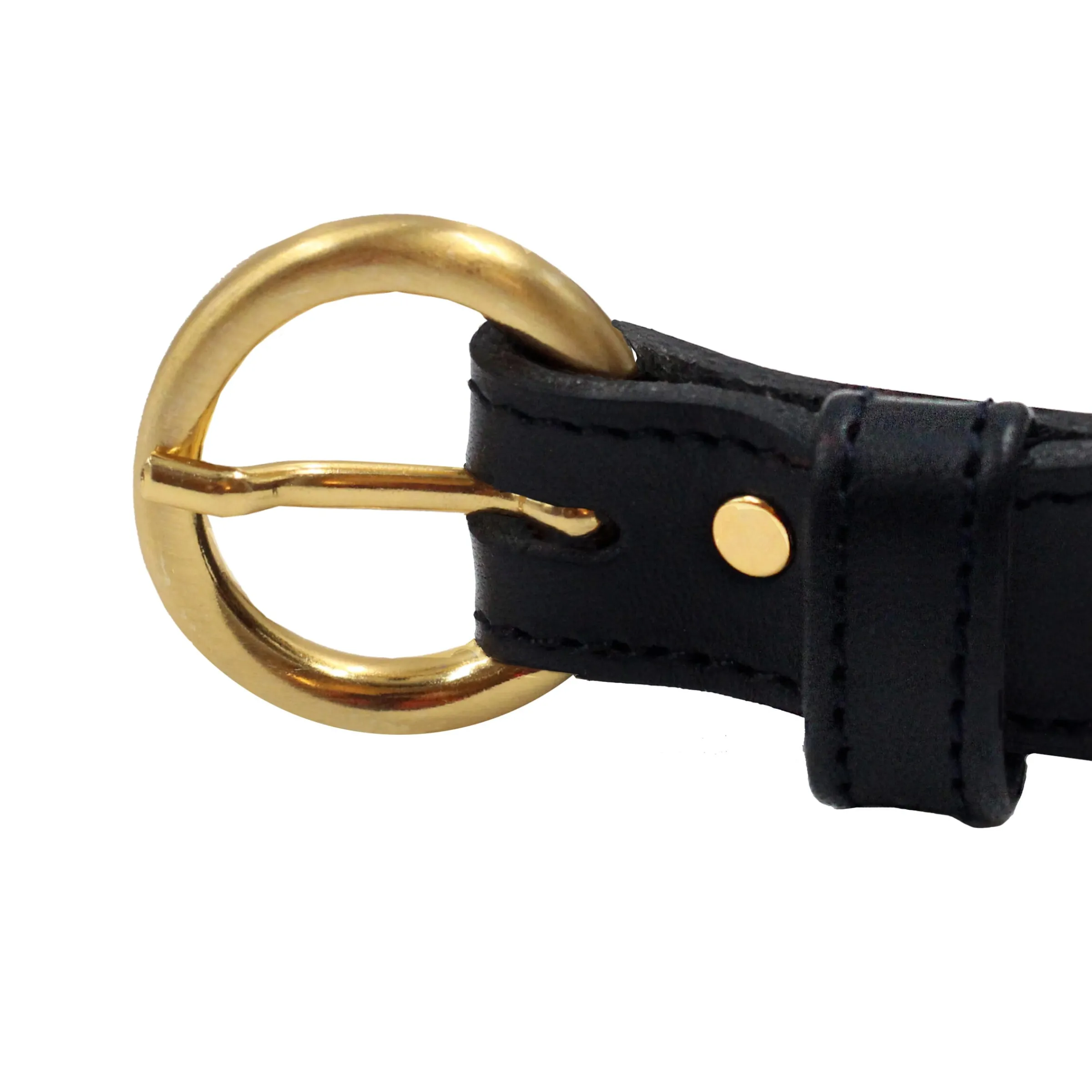 Femme JULES & JENN Ceintures | Ceinture boucle d'or cuir