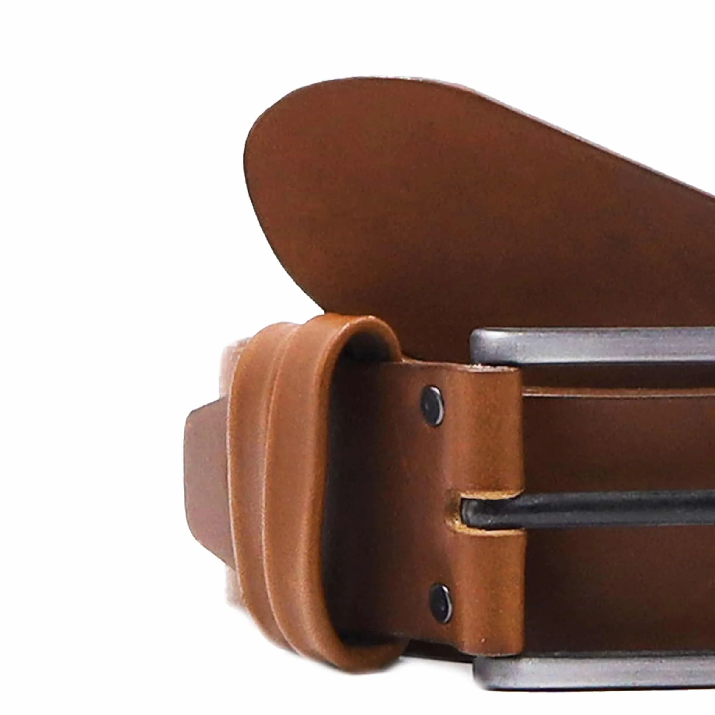 Homme JULES & JENN Ceintures | Ceinture casual cuir marron
