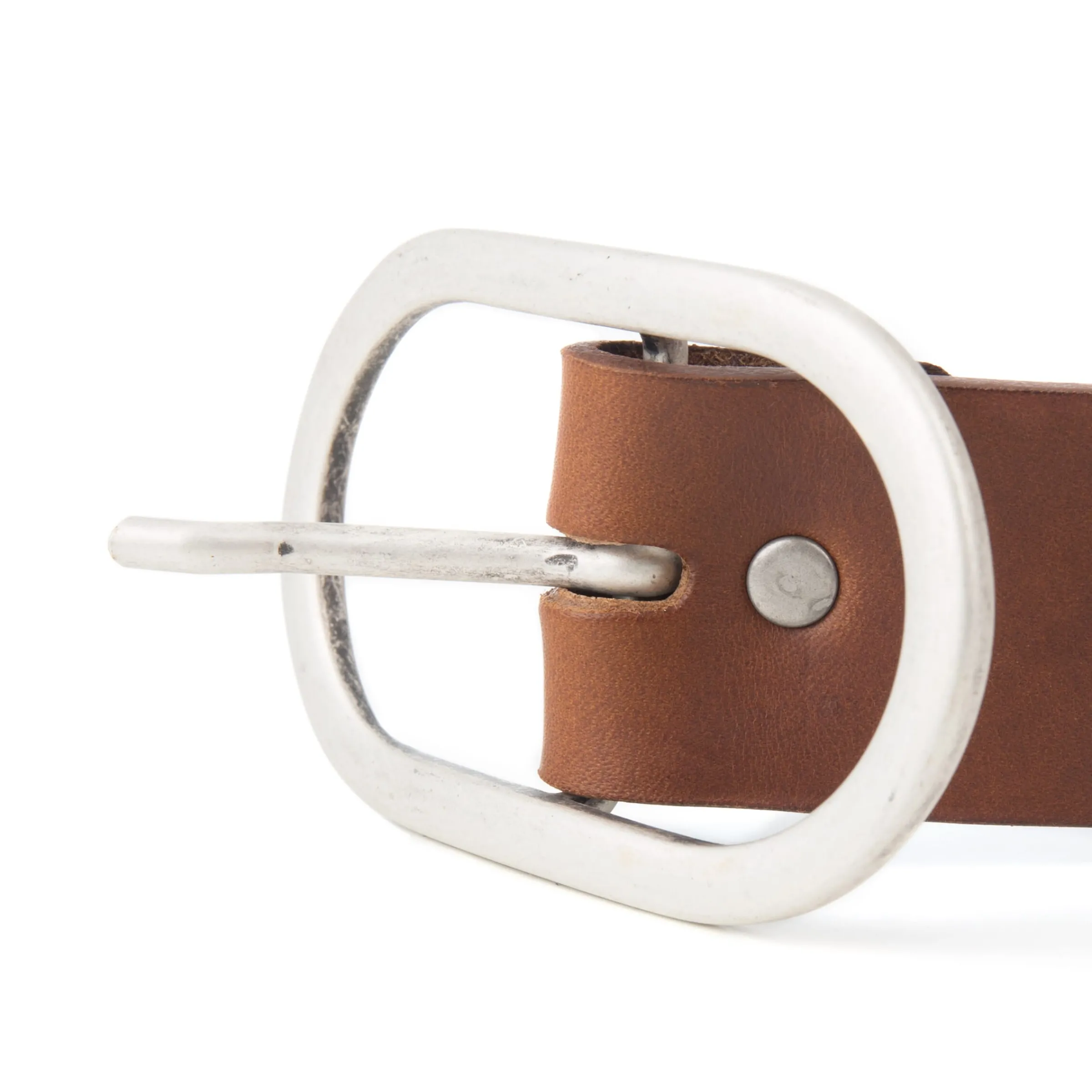 Femme JULES & JENN Ceintures | Ceinture large cuir marron