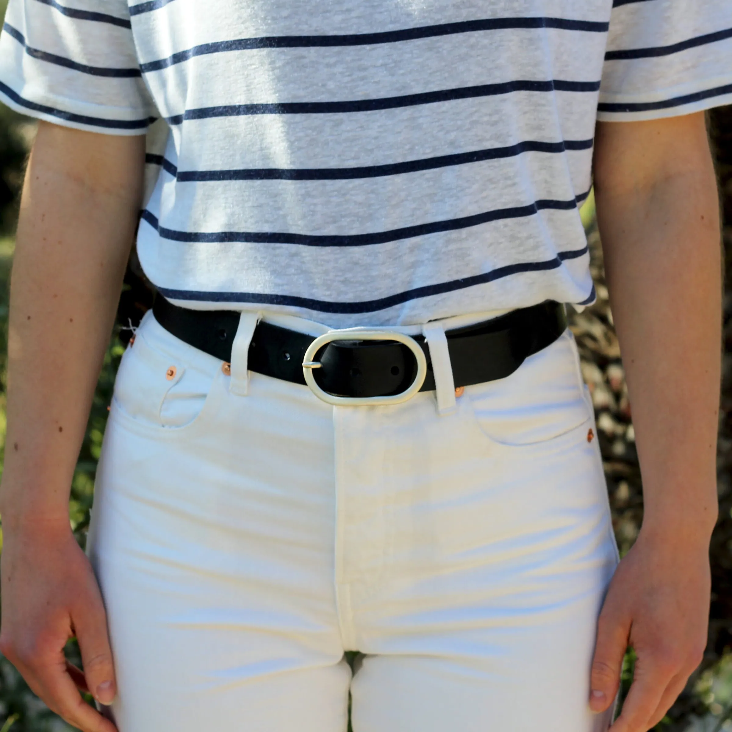 Femme JULES & JENN Ceintures | Ceinture large cuir