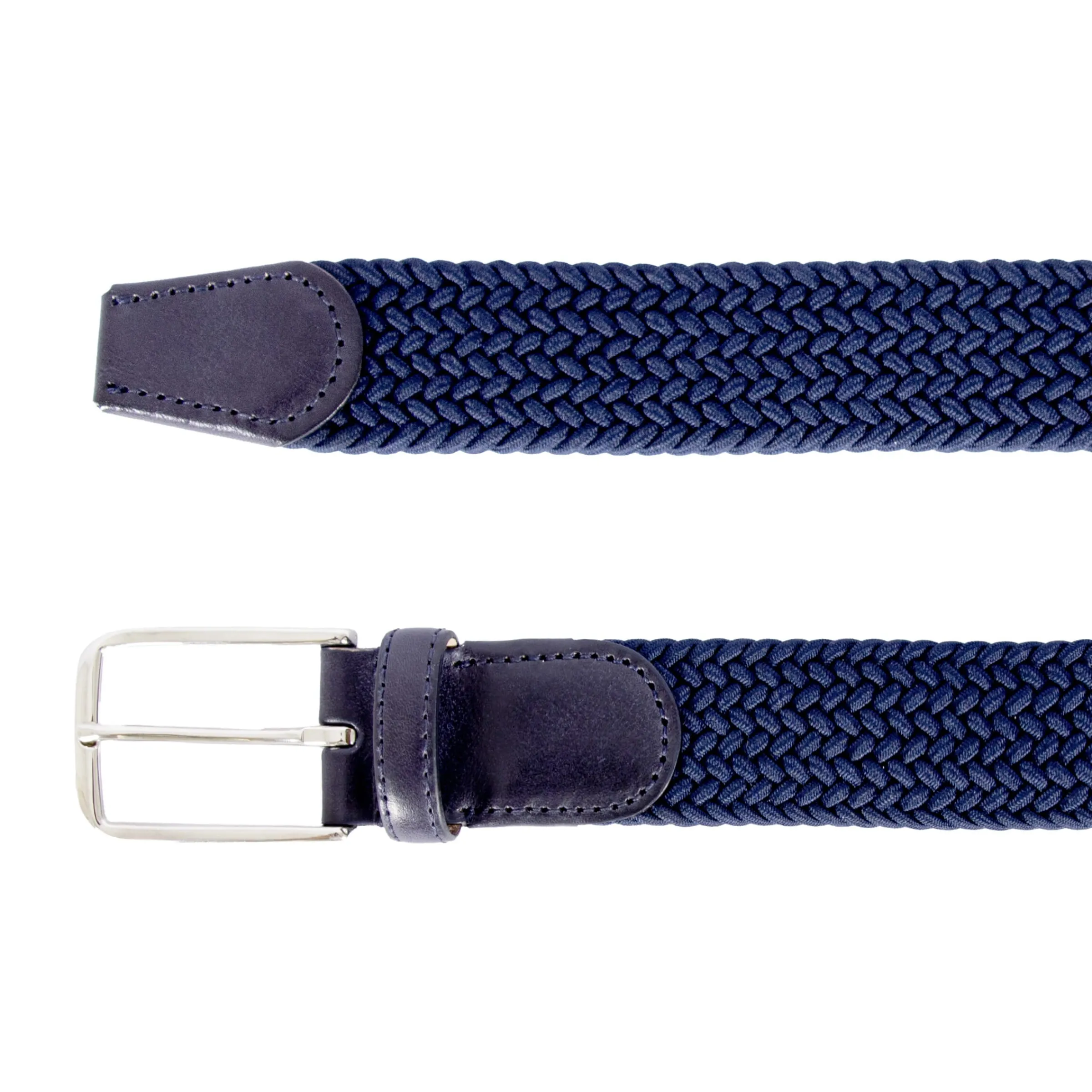 ceinture_tresse_bleue_4.webp Homme JULES & JENN Ceintures | Ceinture tressée bleue