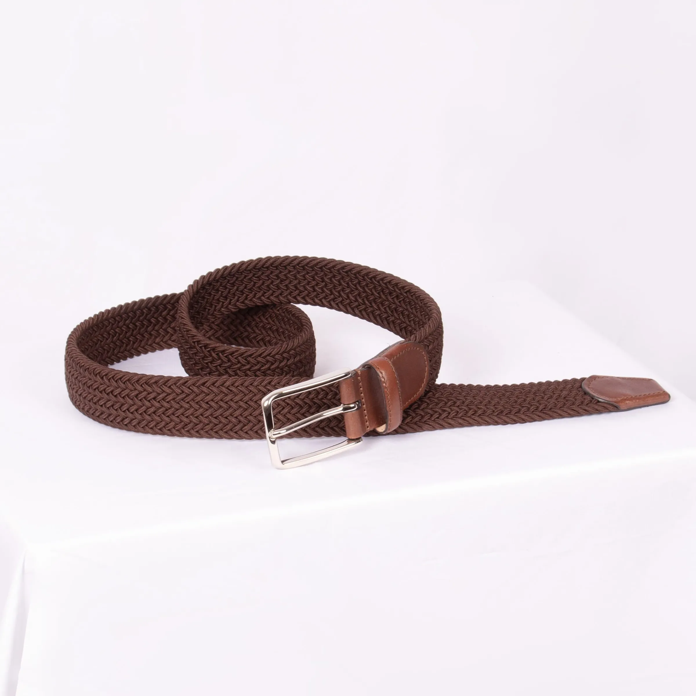ceinture_tresse_marron_2.webp Homme JULES & JENN Ceintures | Ceinture tressée
