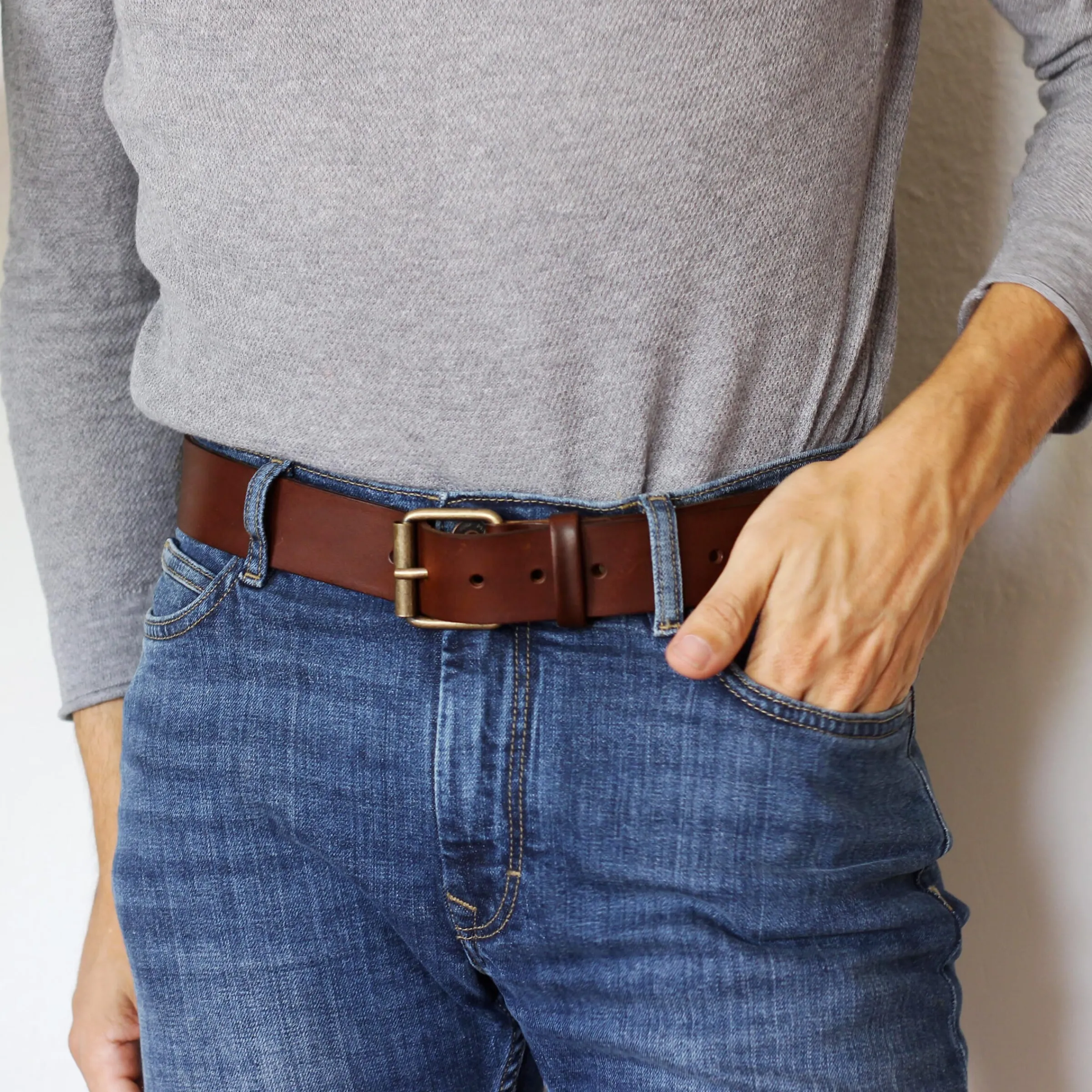 Homme JULES & JENN Ceintures | Ceinture week-end cuir