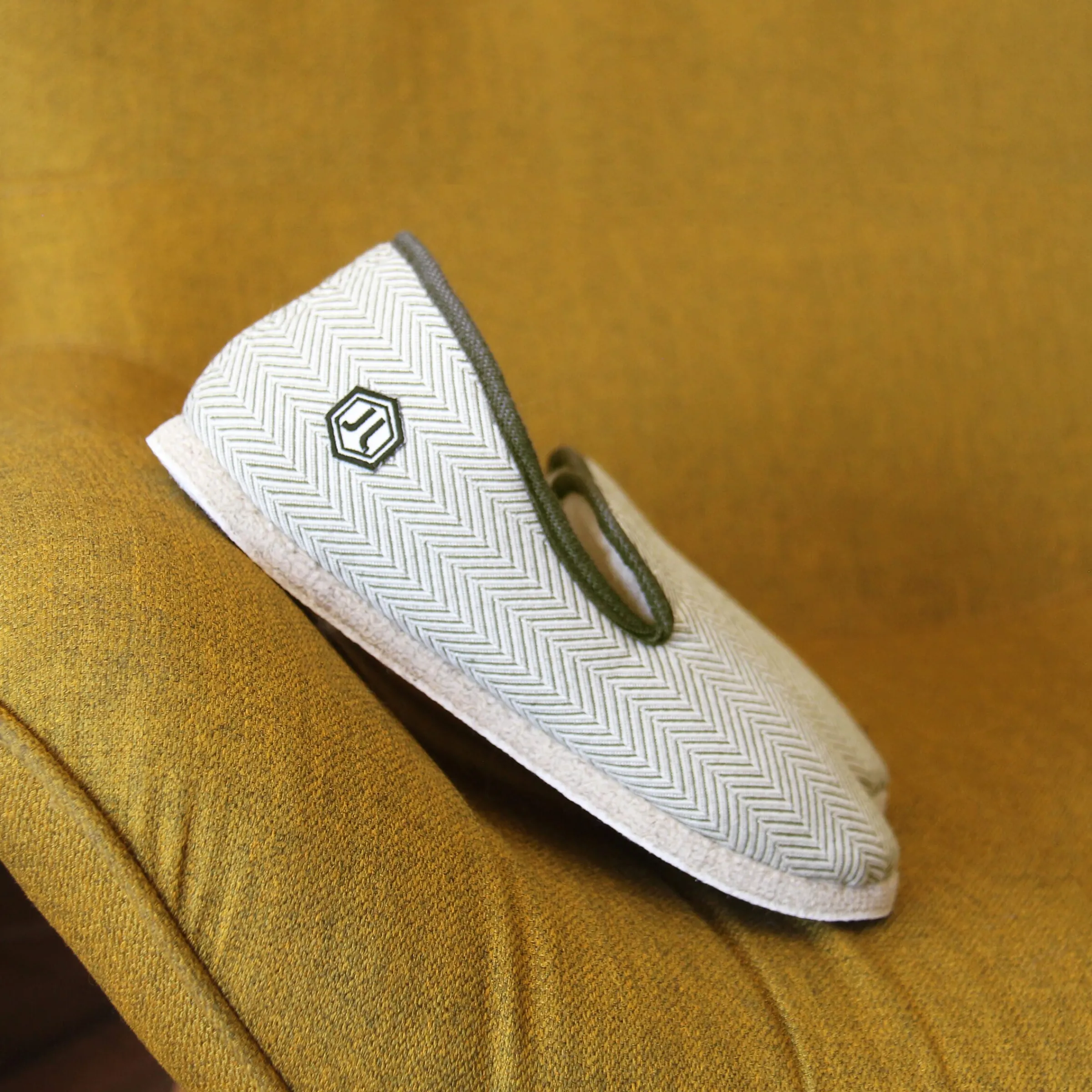 Femme JULES & JENN Charentaises | Charentaises | Charentaises tradition blanc kaki