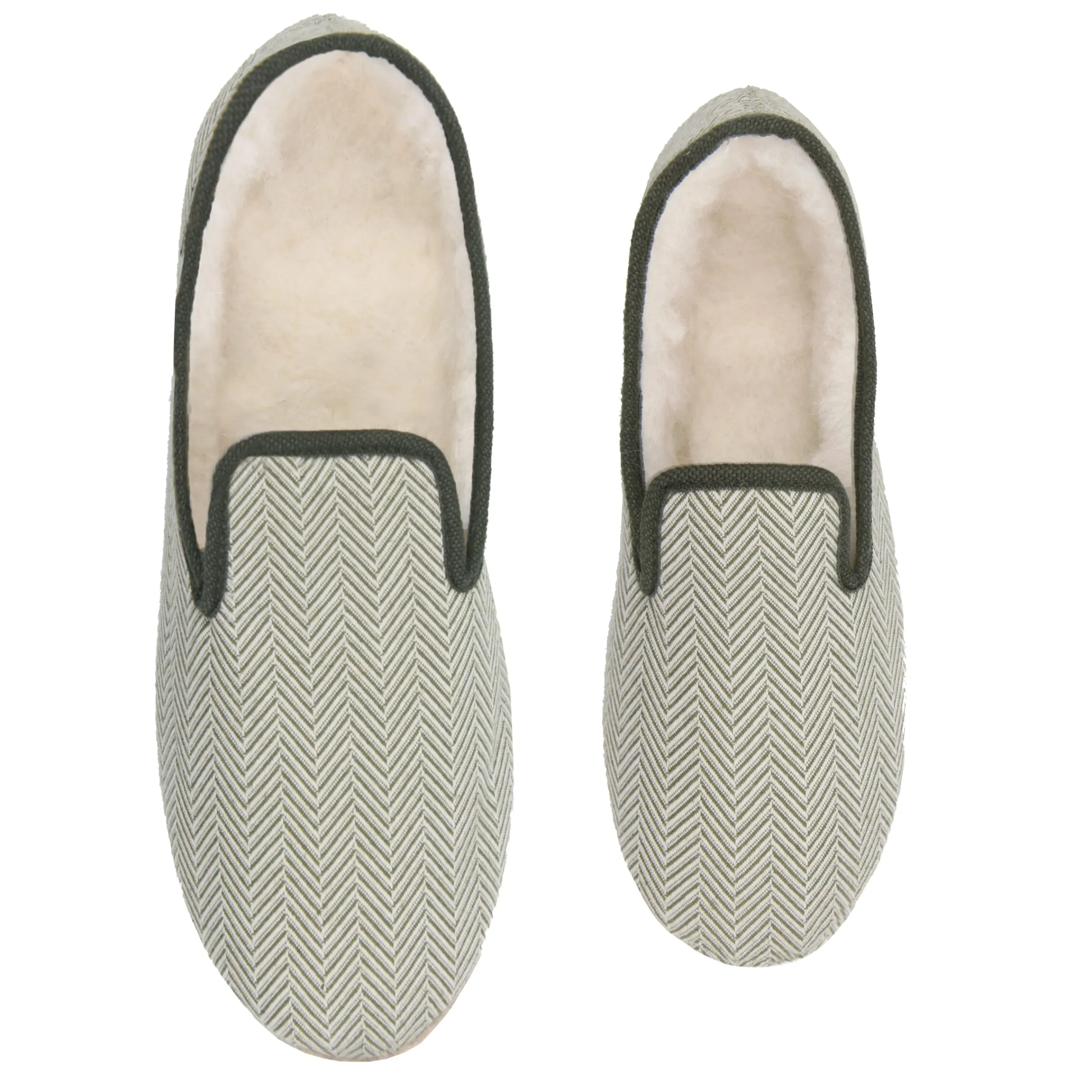 charentaises_tradition_blanc_kaki_3.webp Femme JULES & JENN Charentaises | Charentaises | Charentaises tradition blanc kaki