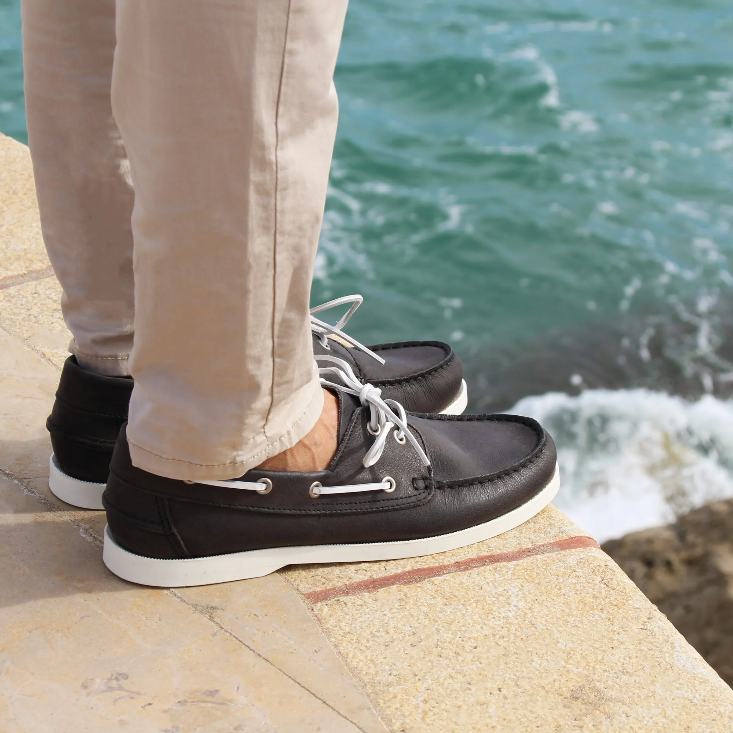 Homme JULES & JENN Chaussures Bateau | Chaussures bateau cuir