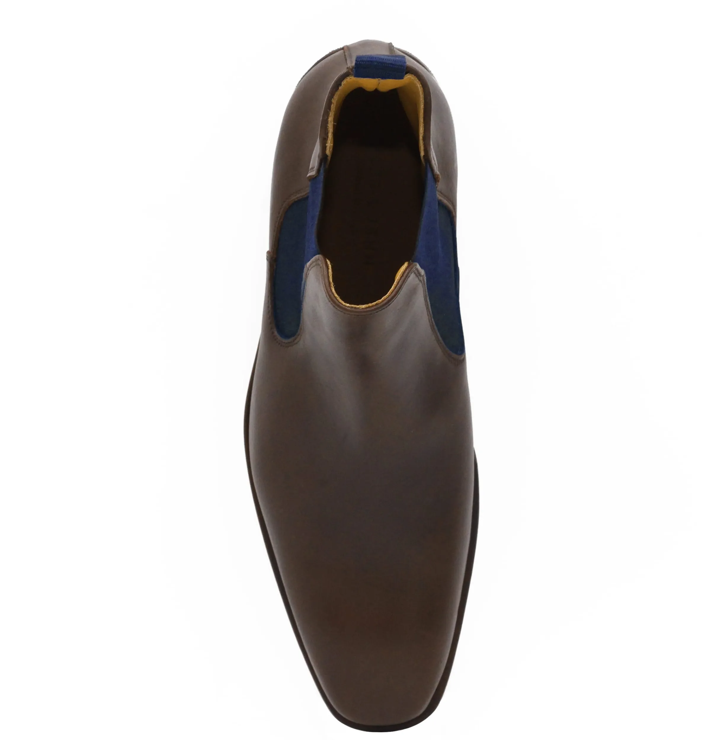 chelsea_boots_cuir_marron_bleu_3.webp Homme JULES & JENN Fins De Série Solidaires | Chelsea boots cuir marron bleu