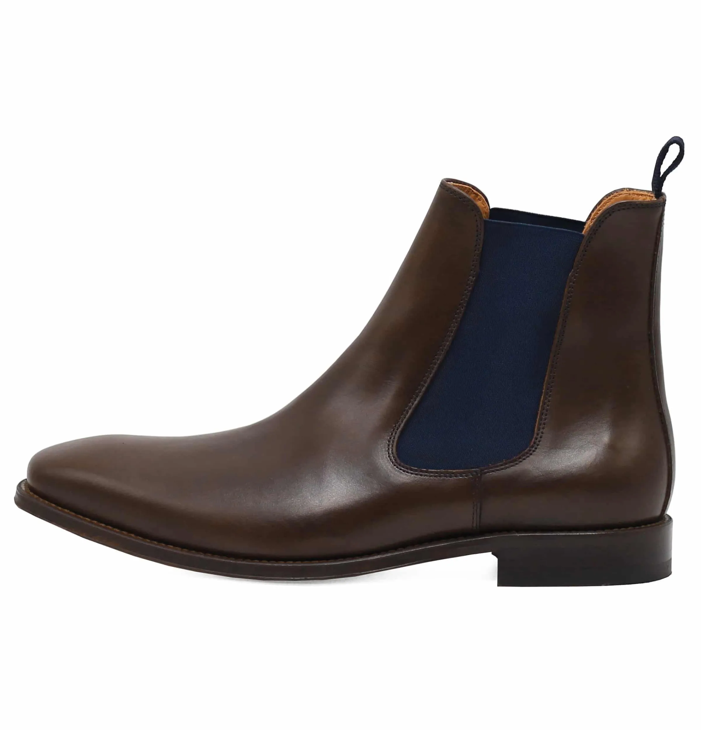 chelsea_boots_cuir_marron_bleu_5.webp Homme JULES & JENN Fins De Série Solidaires | Chelsea boots cuir marron bleu
