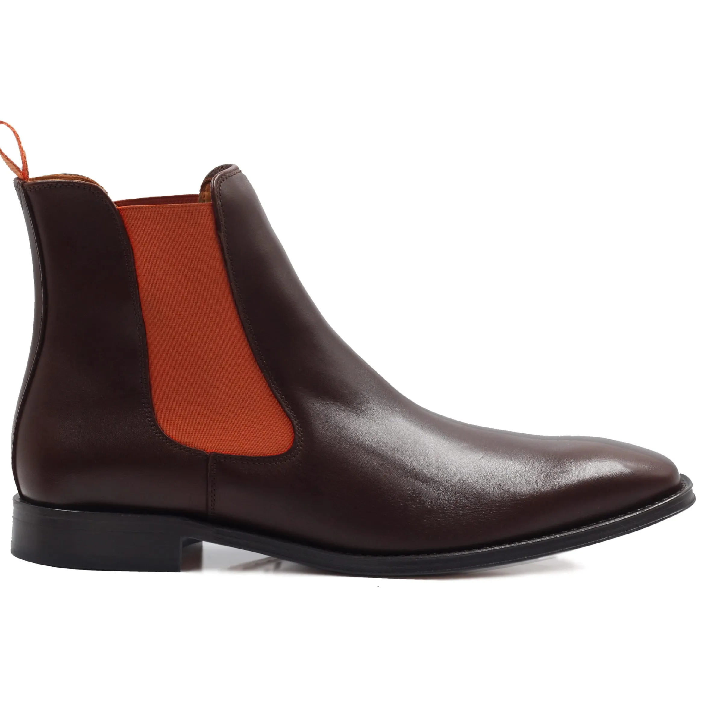 chelsea_boots_cuir_marron_orange_4.webp Homme JULES & JENN Boots | Chelsea boots cuir marron orange