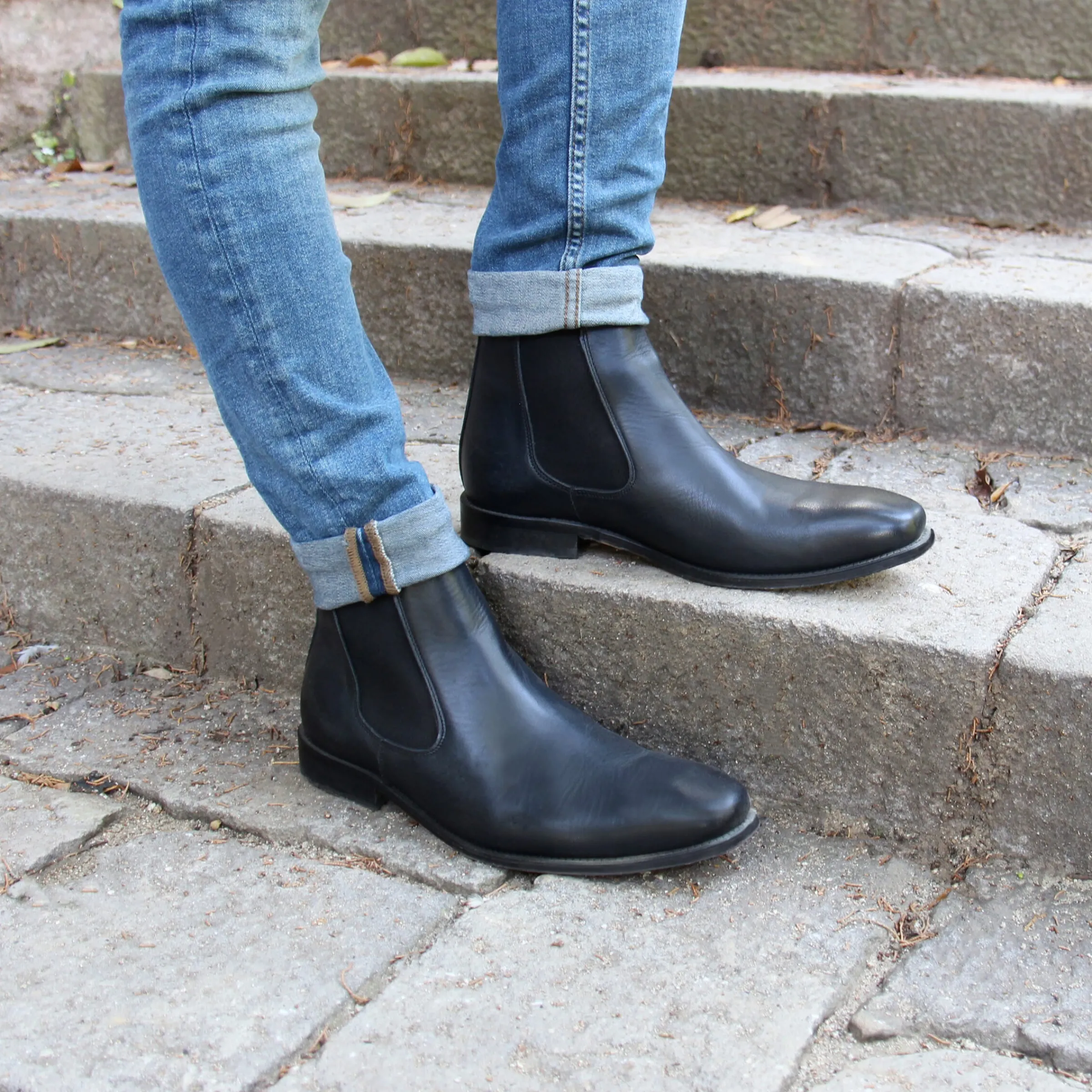 Homme JULES & JENN Boots | Chelsea boots cuir