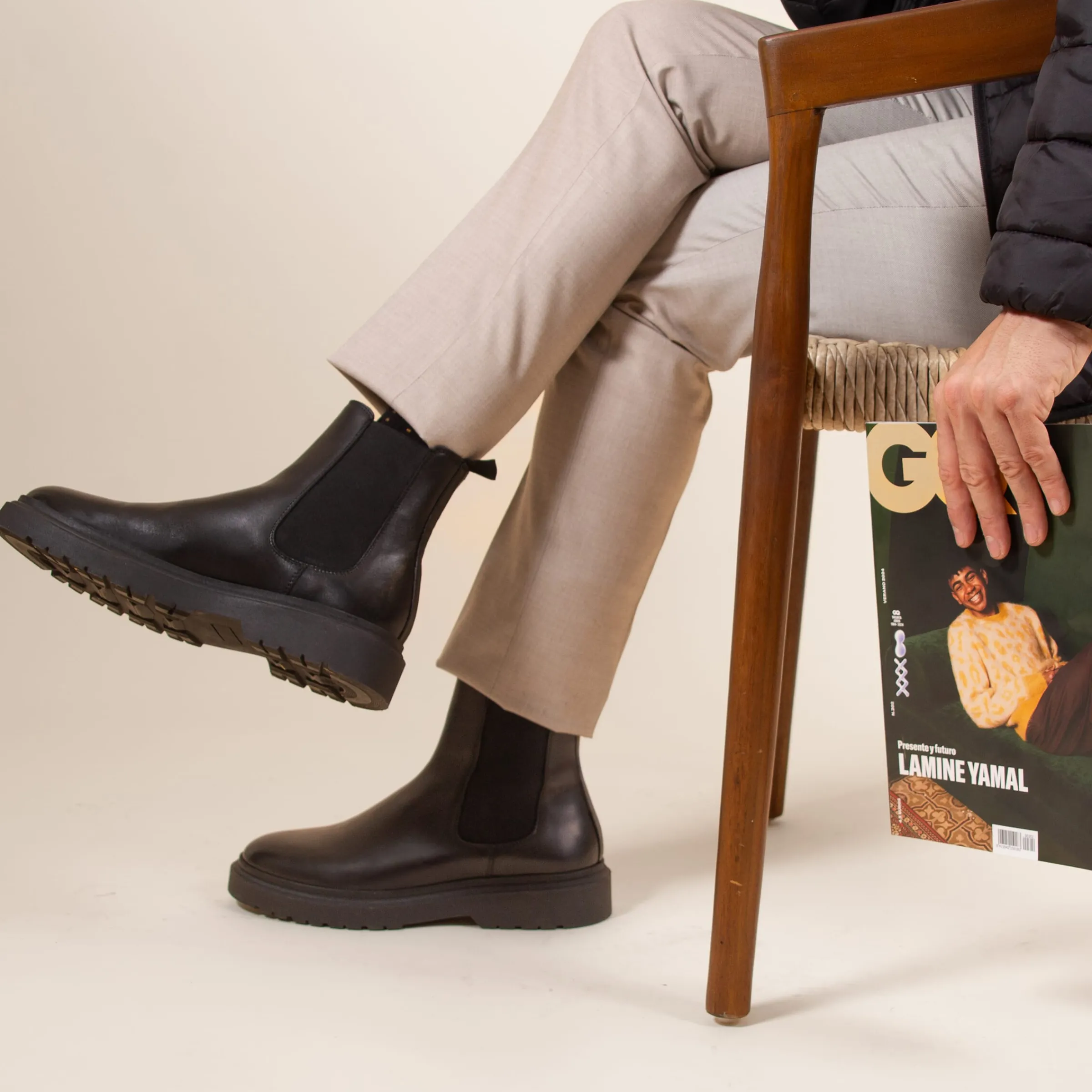 Homme JULES & JENN Boots | Chelsea boots gomme cuir