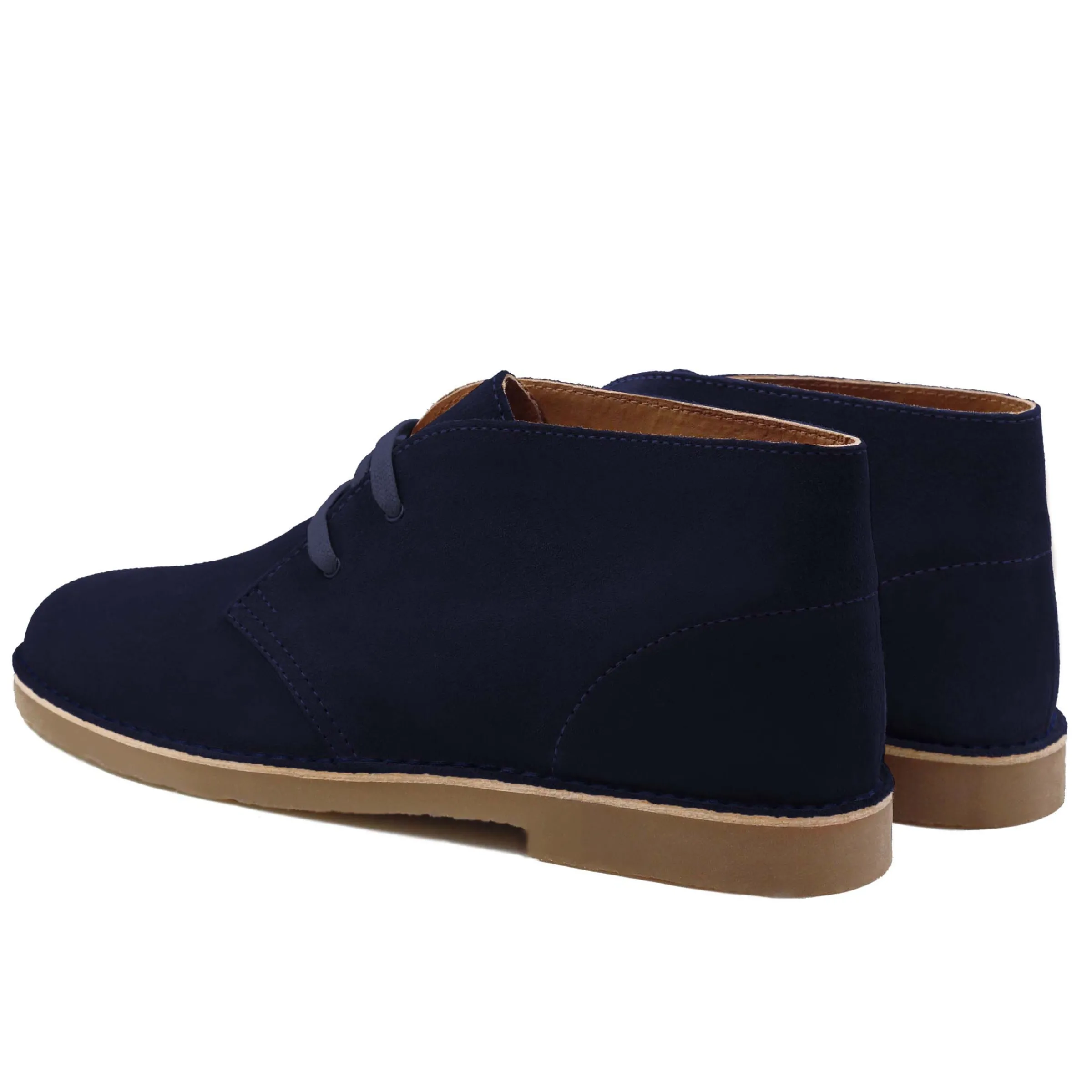 Homme JULES & JENN Boots | Chukka boots cuir daim bleu