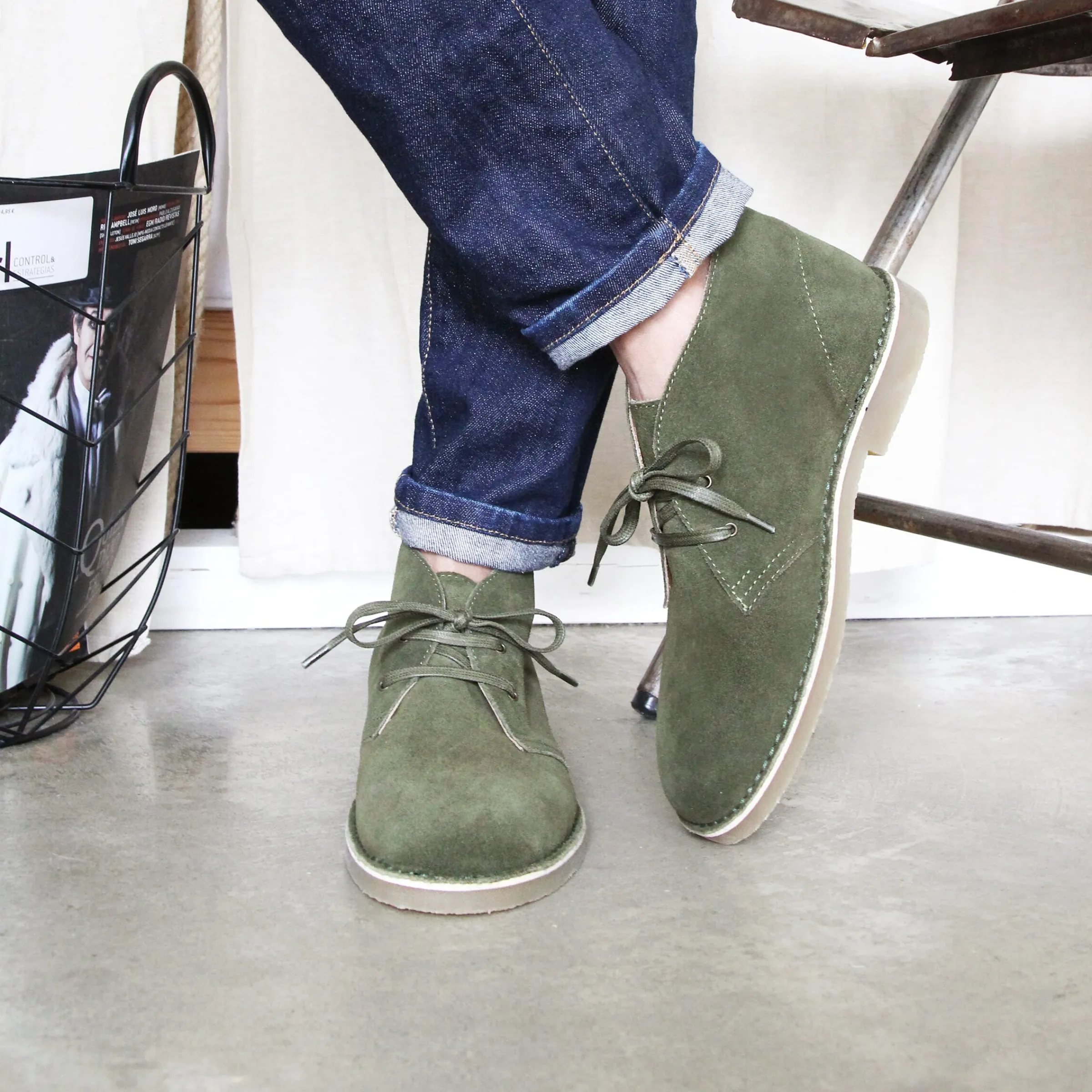 Homme JULES & JENN Boots | Chukka boots cuir daim